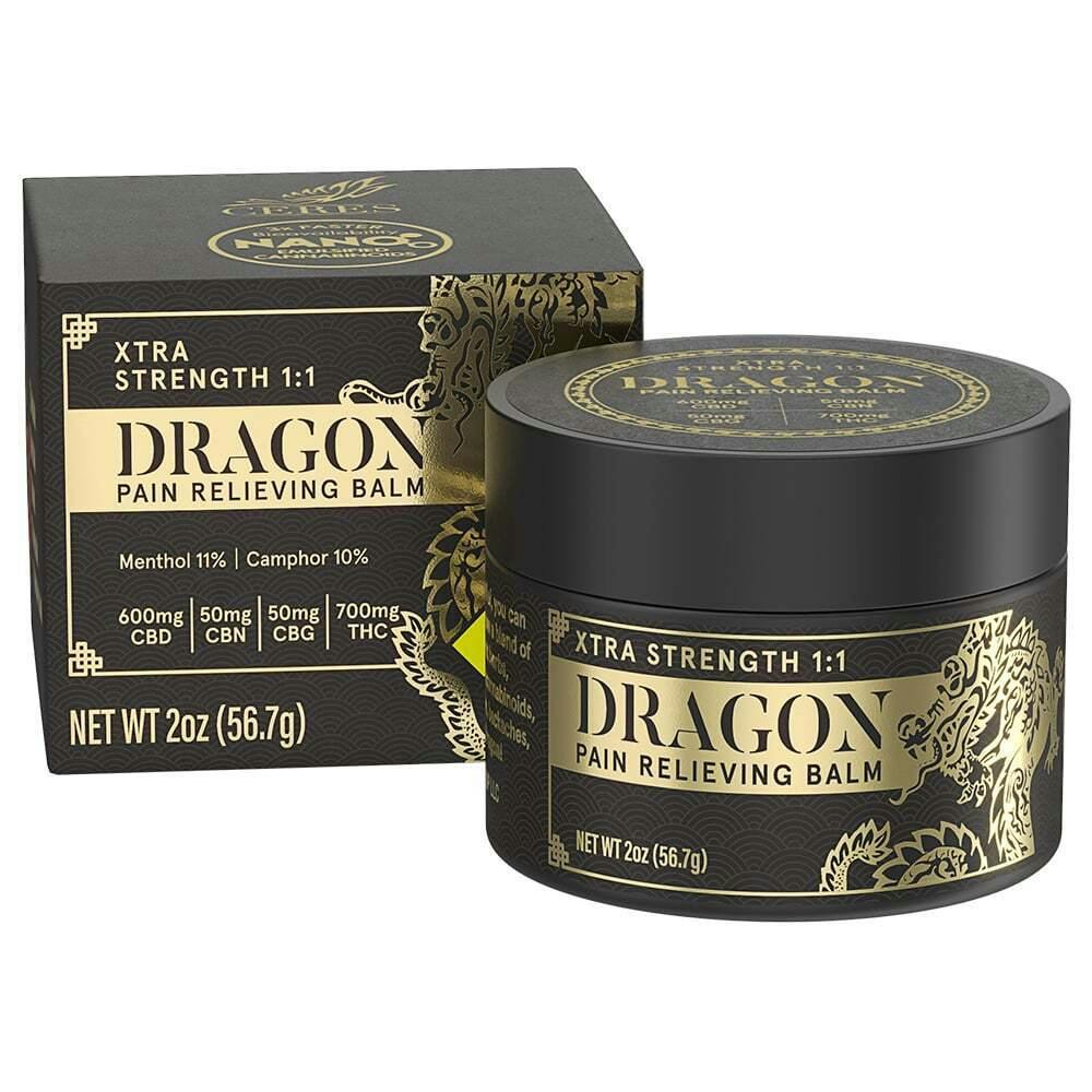 1:1 Xtra Strength [2oz] (600mg CBD/700mg THC/50mg CBN/50mg CBG) | Ceres - Dragon Balm