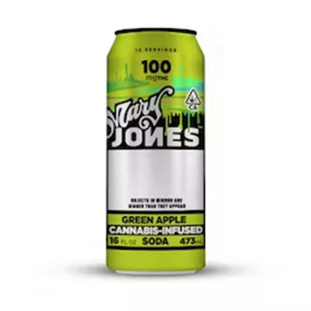 Green Apple [16oz] (100mg) | Mary Jones - Soda
