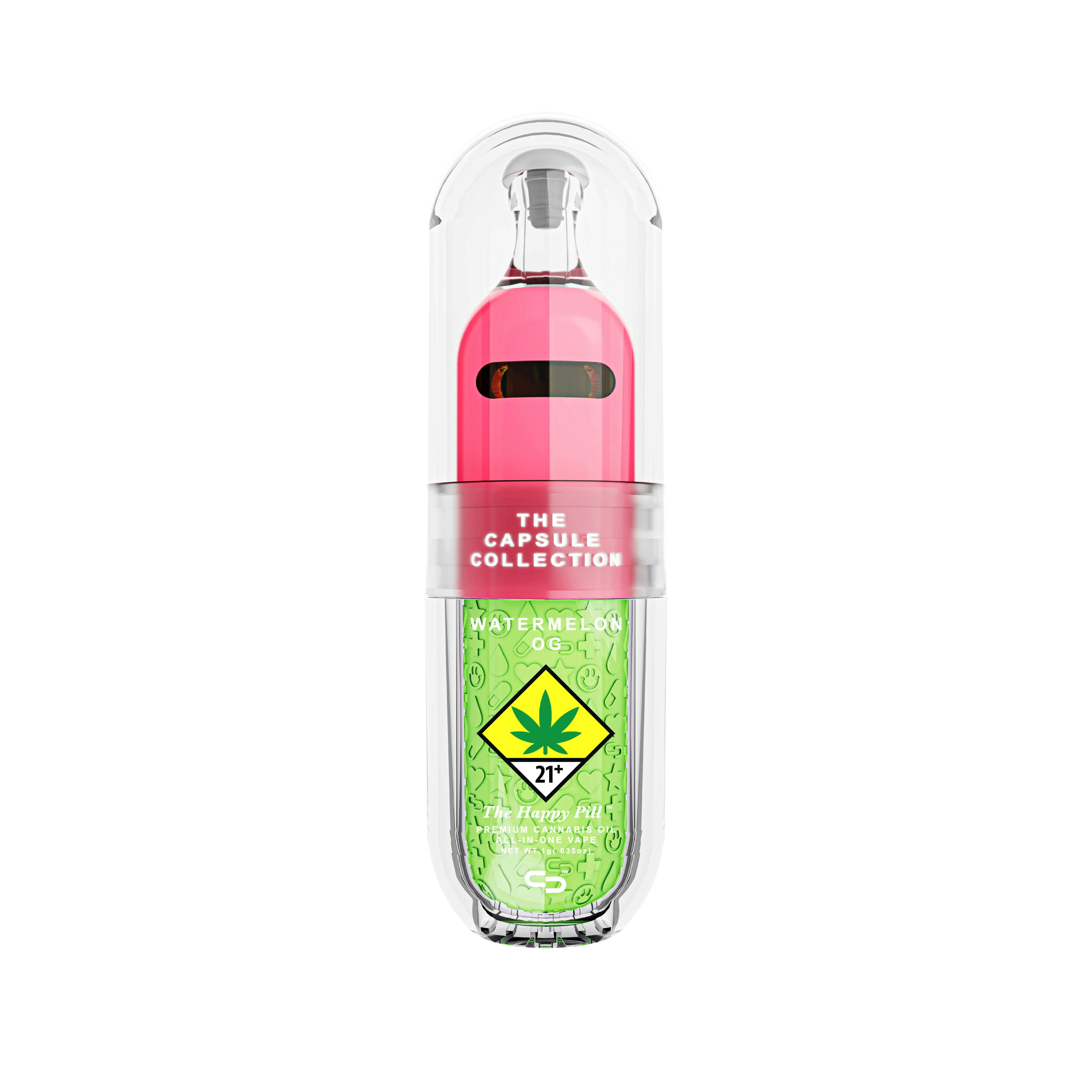 Watermelon OG - 1G - AIO [1000mg] | The Capsule Collection - Happy Pill - AIO Pen