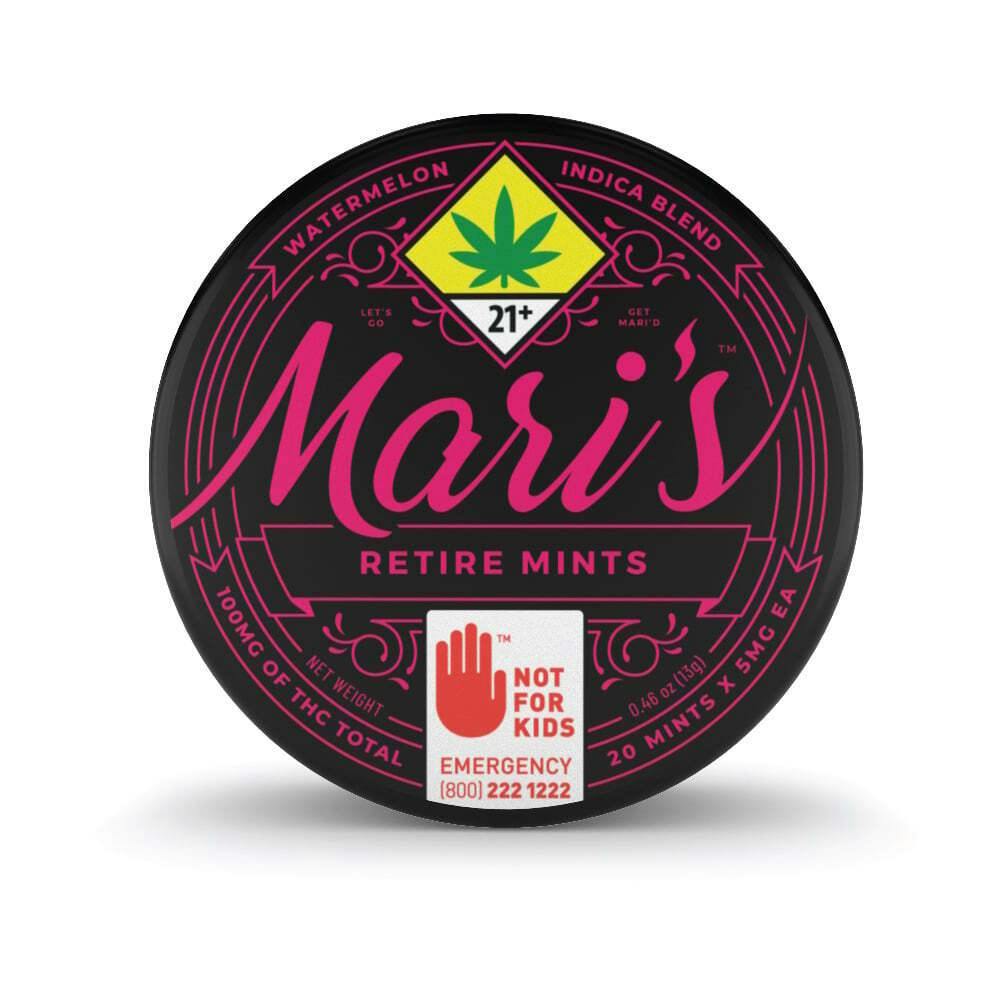 Watermelon [40pk] (100mg) | Mari's Mints - Retire Mints