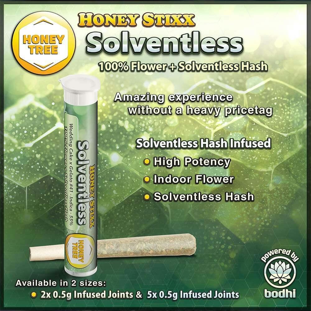 Bubba Kush X SFV OG [.5g] | Honey Tree - Honey Stixx 5pk - Indoor Flower - Solventless Hash Infusion