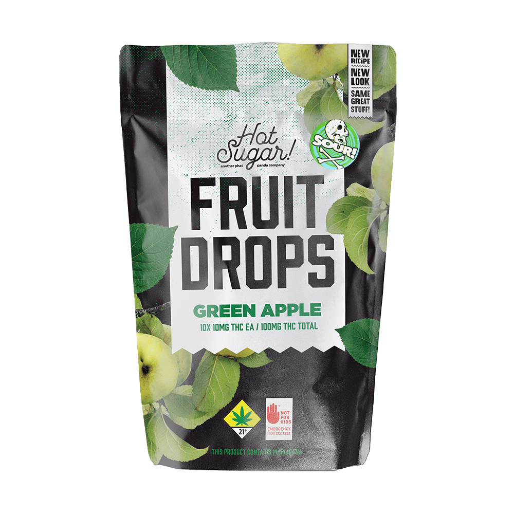 Sour Green Apple [10pk] (100mg) | Hot Sugar - Fruit Drops