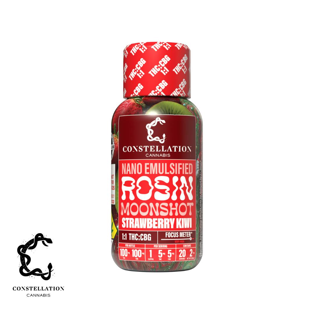 1:1 Strawberry Kiwi [2oz] (100mg THC/100mg CBG) | Constellation Cannabis - Moonshot (Nano Emulsif...