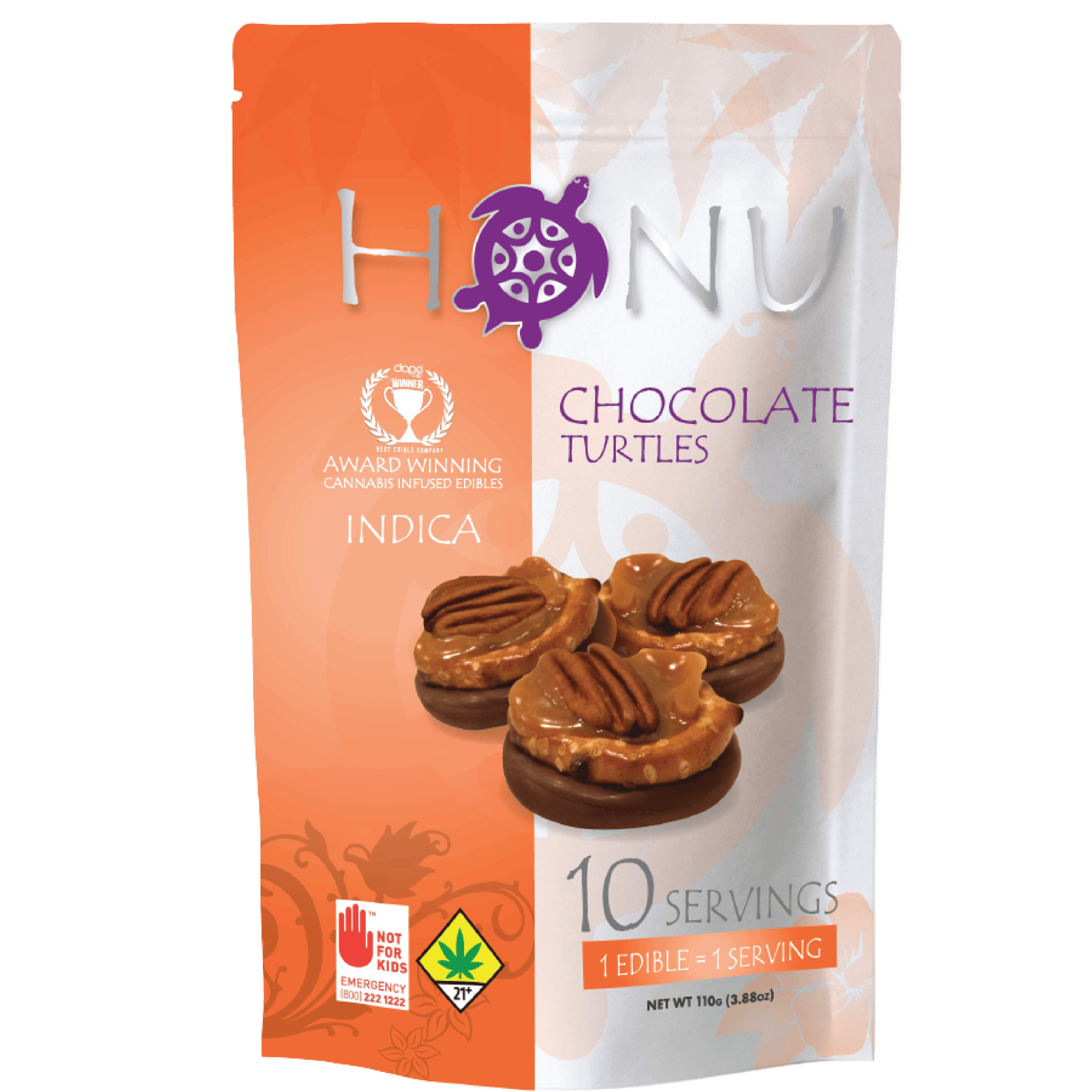 Chocolate Turtle - Indica (10mg) | Honu - Chocolate
