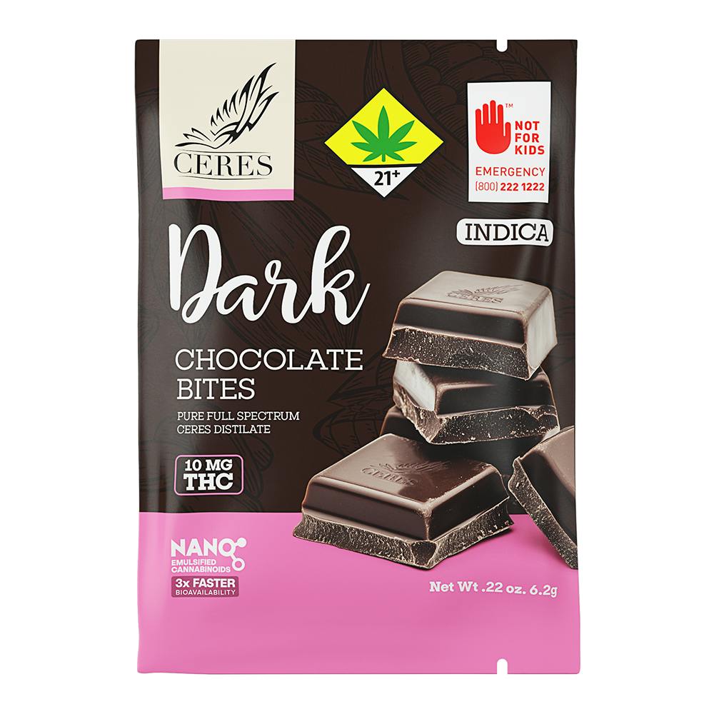 Dark Chococlate - Indica [1pk] (10mg) | Ceres - Chocolate Bites
