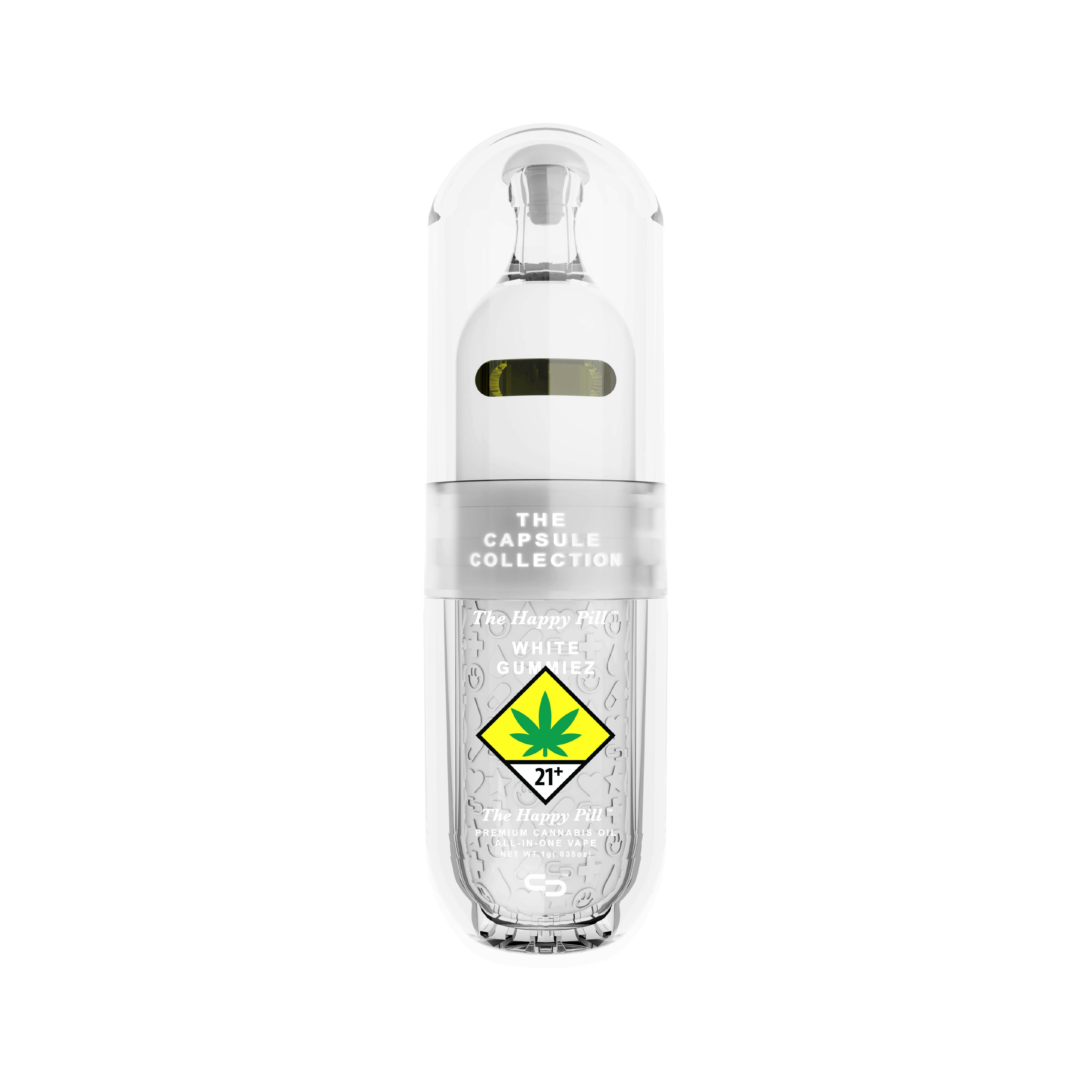White Gummiez - 1G - AIO [1000mg] | The Capsule Collection - Happy Pill - AIO Pen