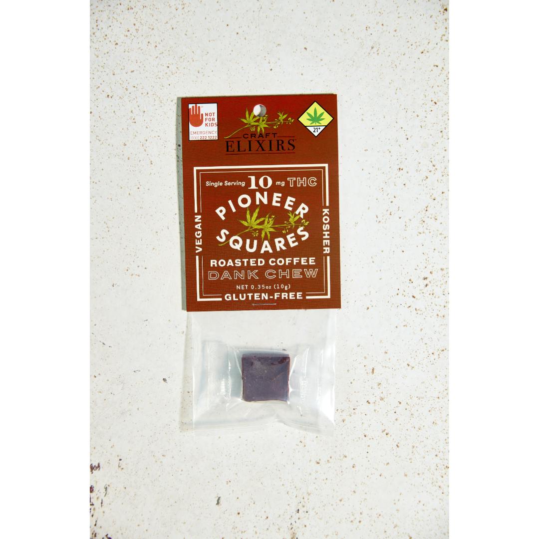 Roasted Coffee Dank Chew [Single] (10mg THC) | Pioneer Squares - Dank Chew