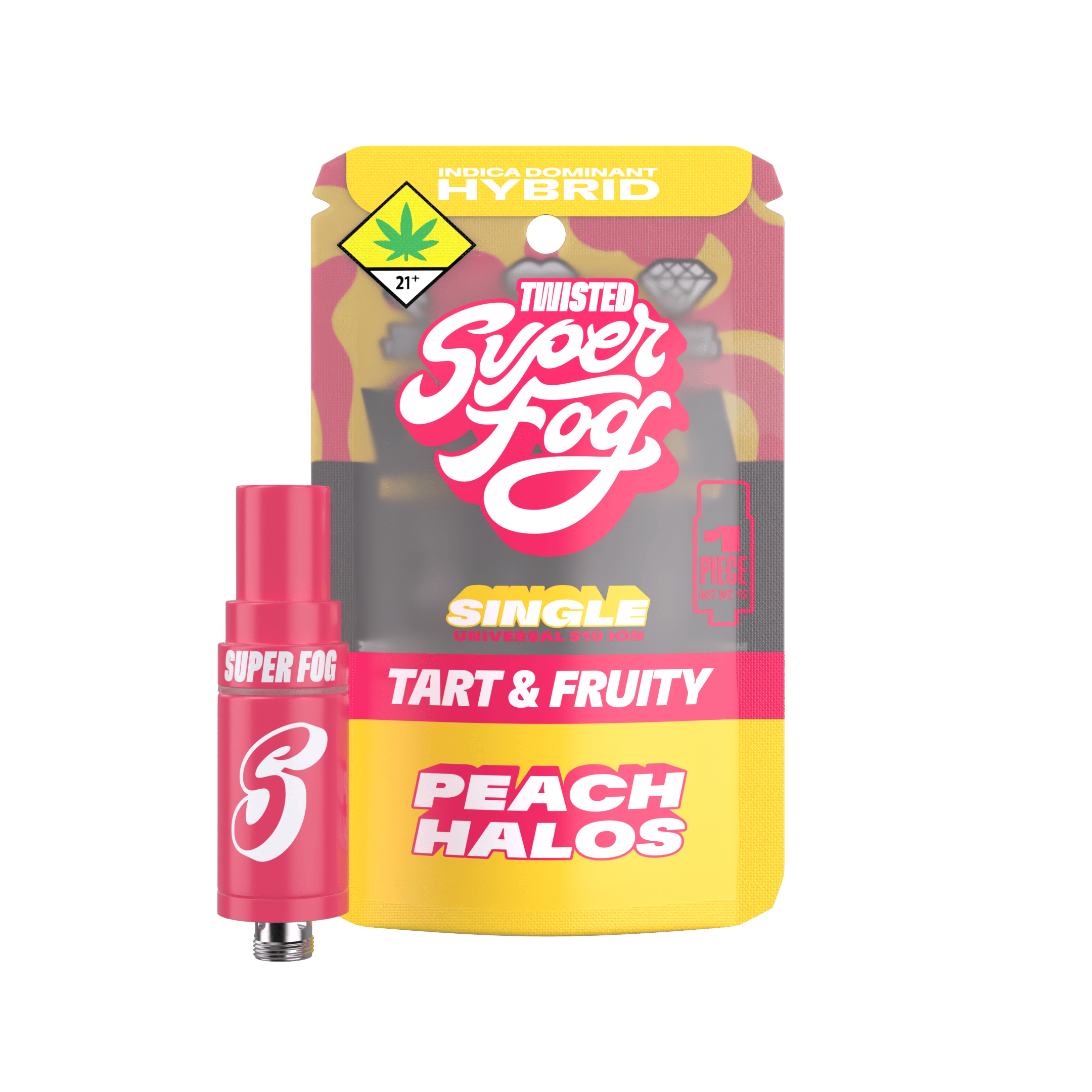 Peach Halos | TWISTED Ion Tank Cartridge | 1g by Super Fog by MFused