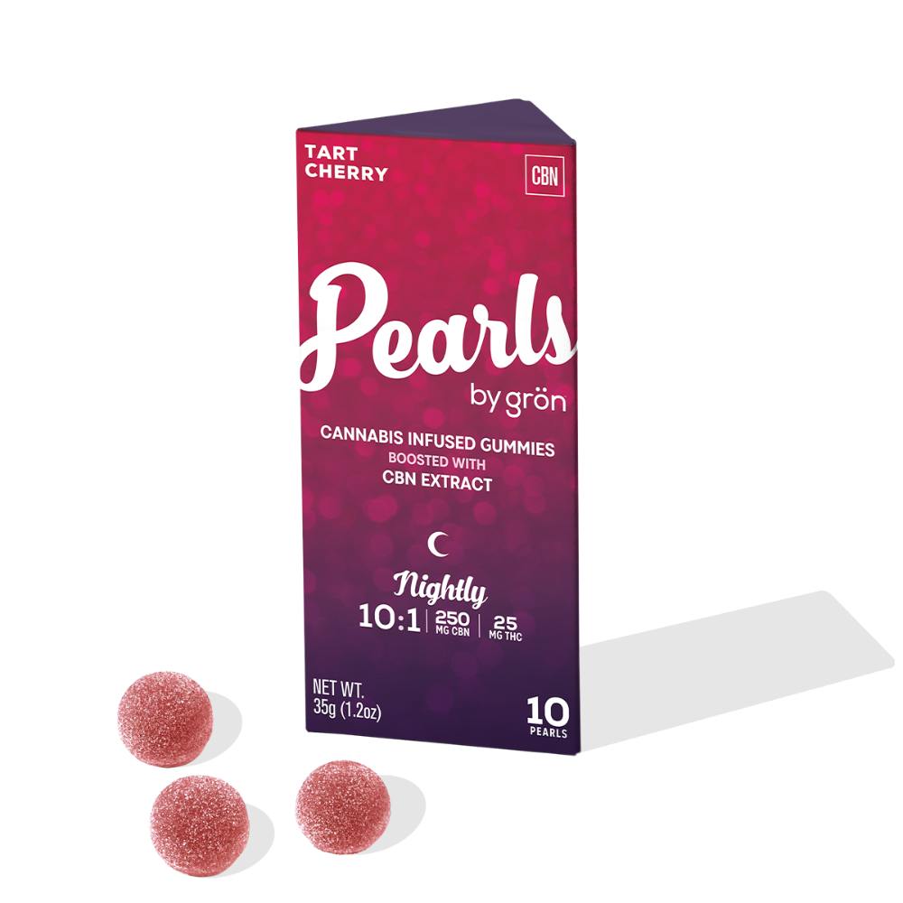 10:1 Tart Cherry [10pk] (250mg CBN/25mg THC) | Grön - Pearl Gummies