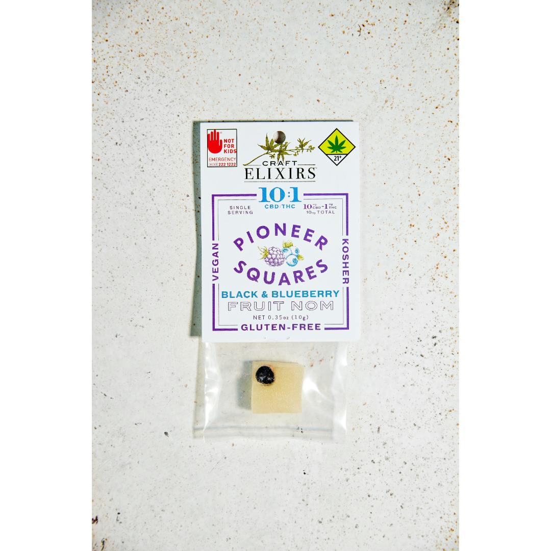 10:1 CBD Black & Blueberry [1pk] (11mg) | Pioneer Squares - Pioneer Squares