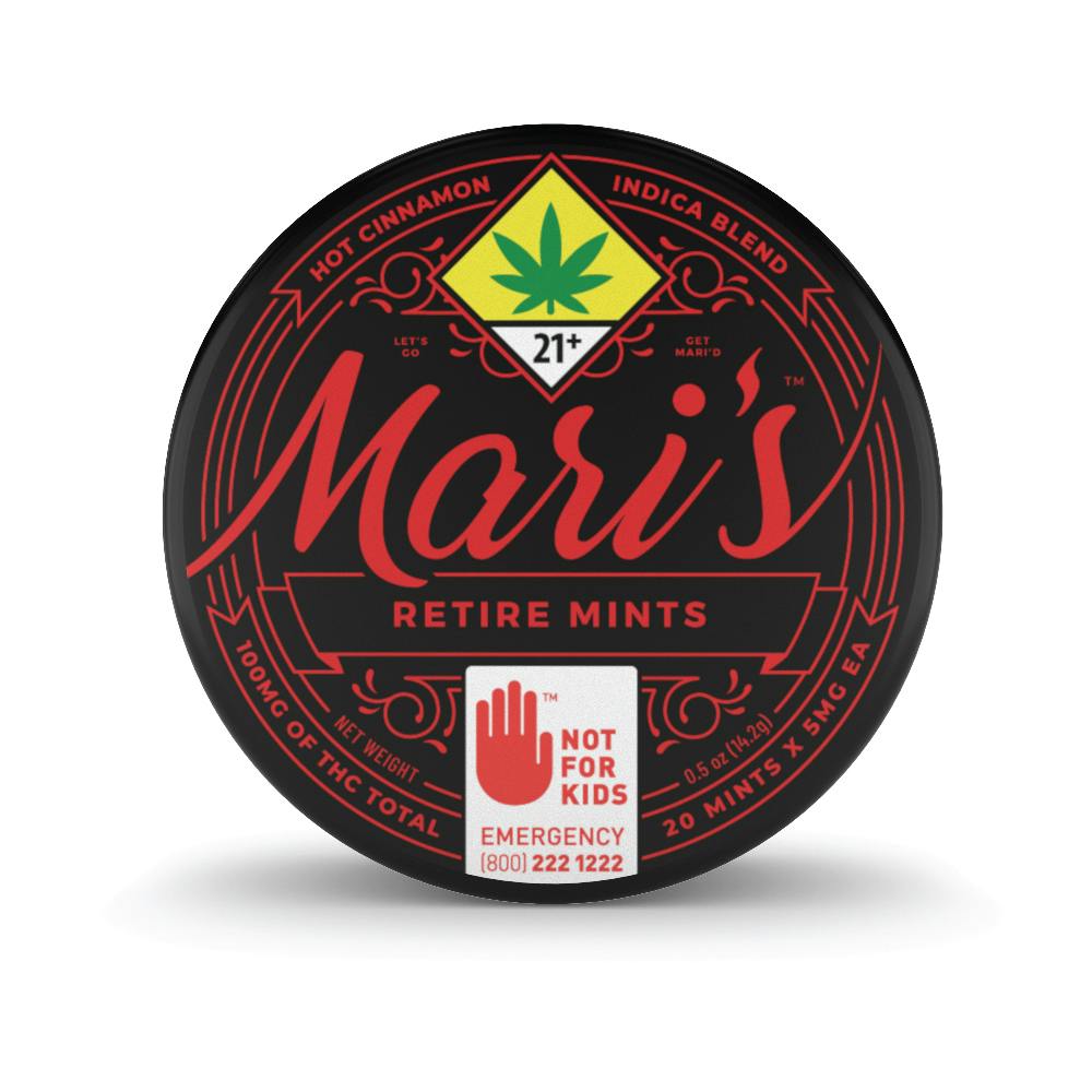 Hot Cinnamon [20pk] (100mg) | Mari's Mints - Retire Mints