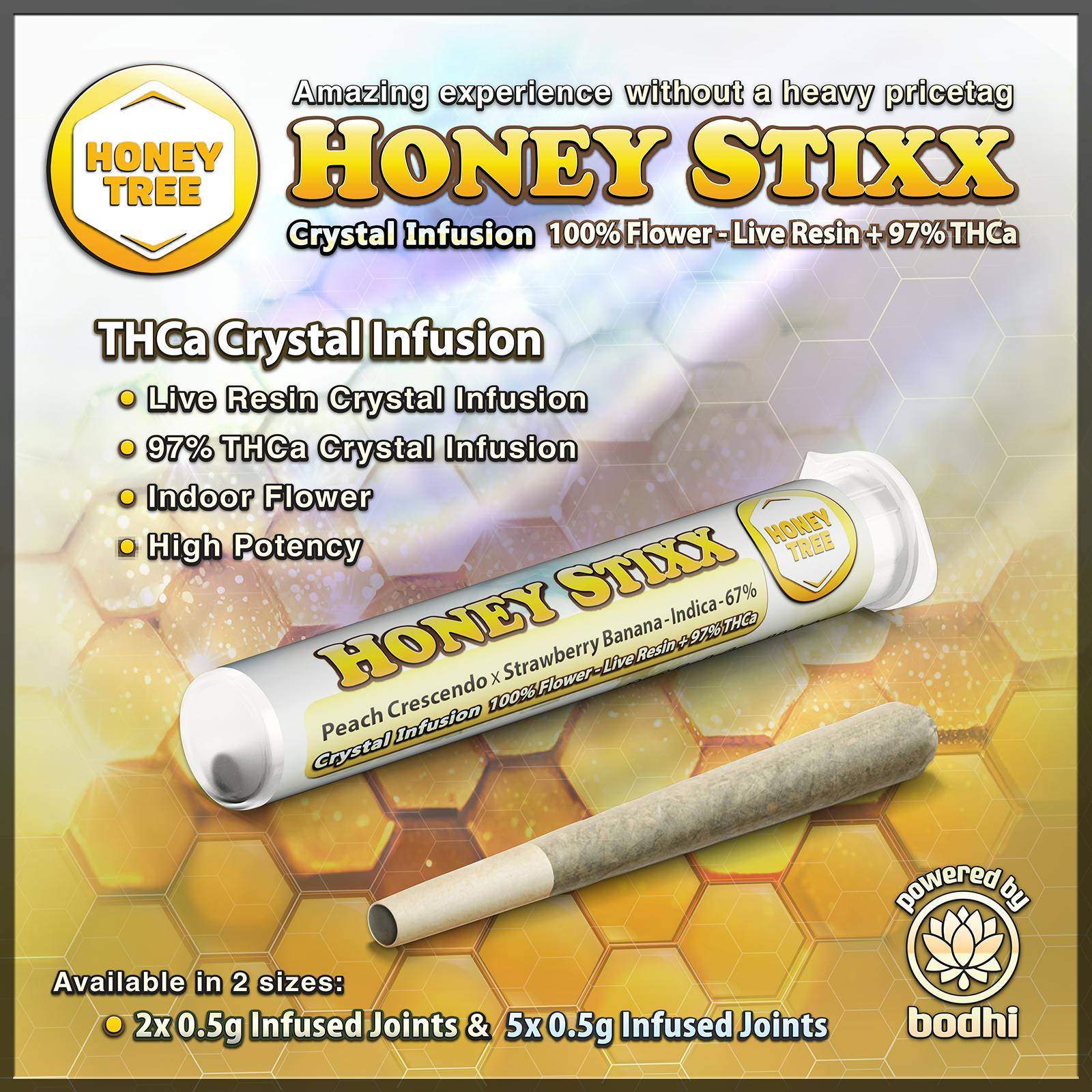 Rainbow Sherbet x Trop Cherry [.5g] | Honey Tree - Honey Stixx 2pk - Crystal Infusion - Full Flow...