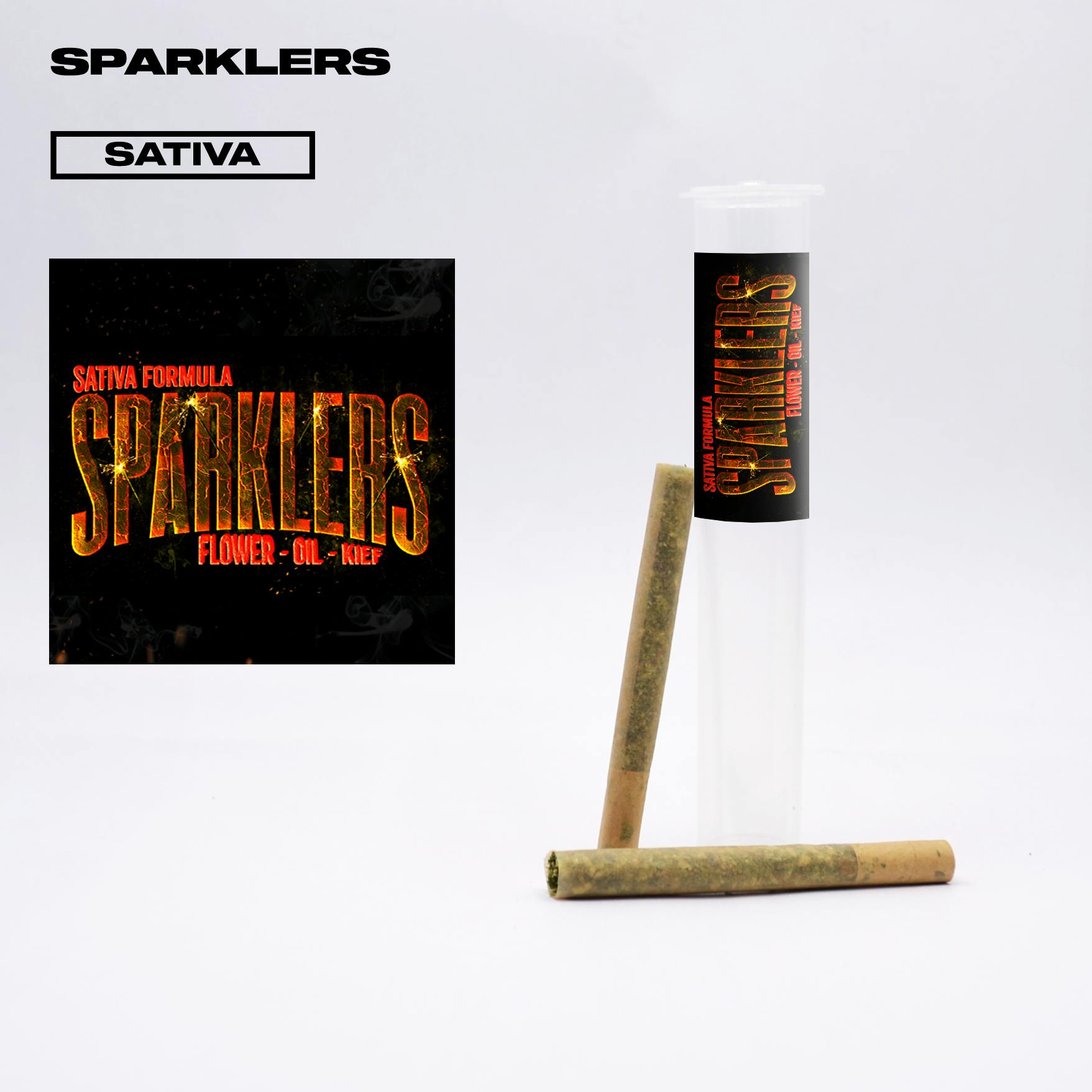 Baja Blasted [.5g] | Phat Panda - 2 Pack Sparklers Infused Pre Roll