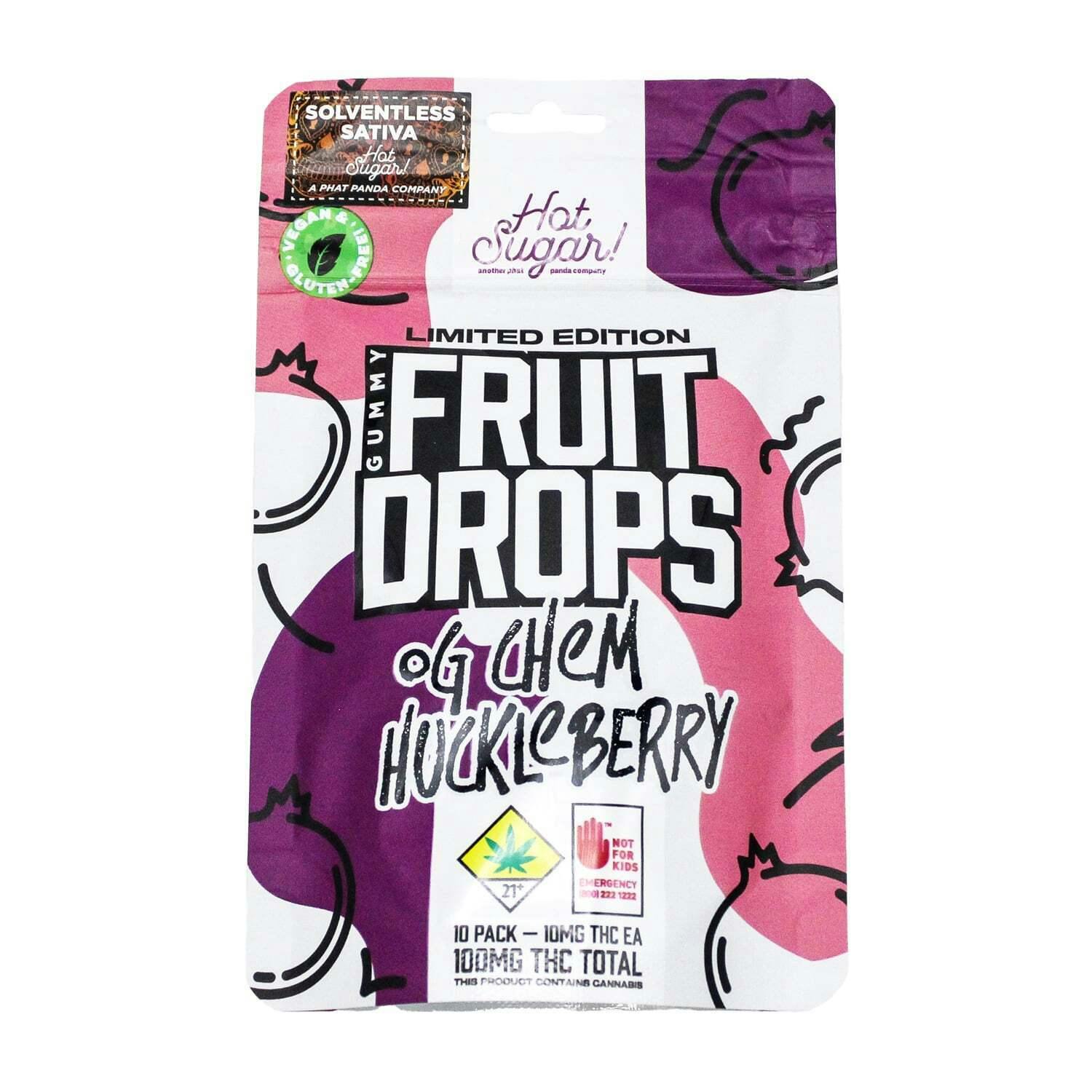 Huckleberry - OG Chem [10pk] (100mg) | Hot Sugar - Solventless Fruit Drops