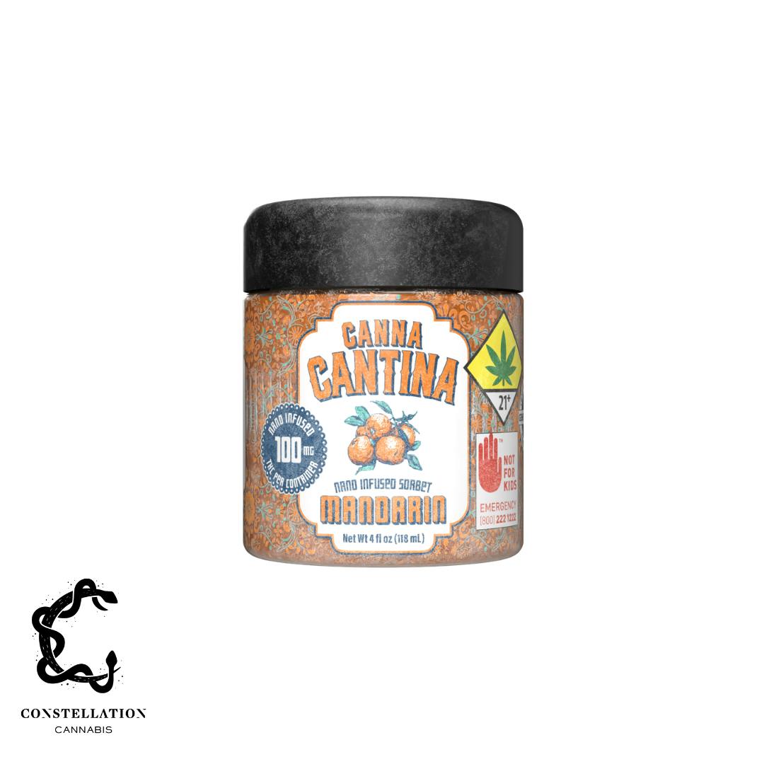 Mandarin [4oz] (100mg) | Canna Cantina - Canna Cantina Sorbet