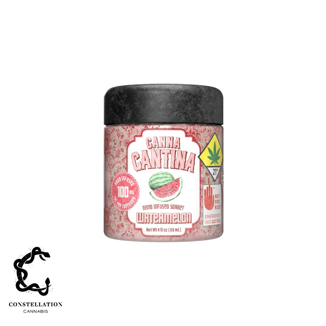 Watermelon [4oz] (100mg) | Canna Cantina - Canna Cantina Sorbet