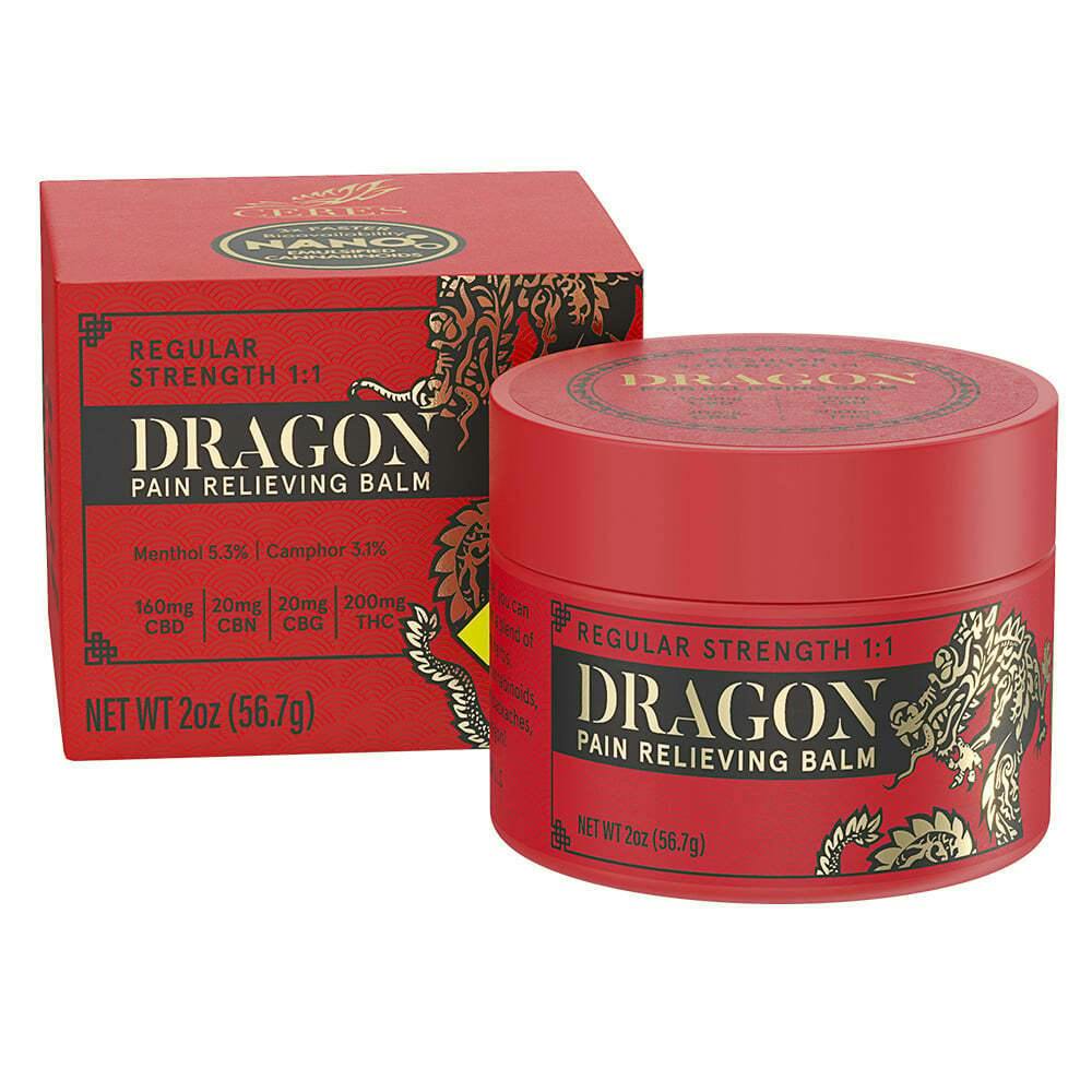 1:1 Regular Strength [2oz] (160mg CBD/200mg THC/20mg CBN/20mg CBG) | Ceres - Dragon Balm
