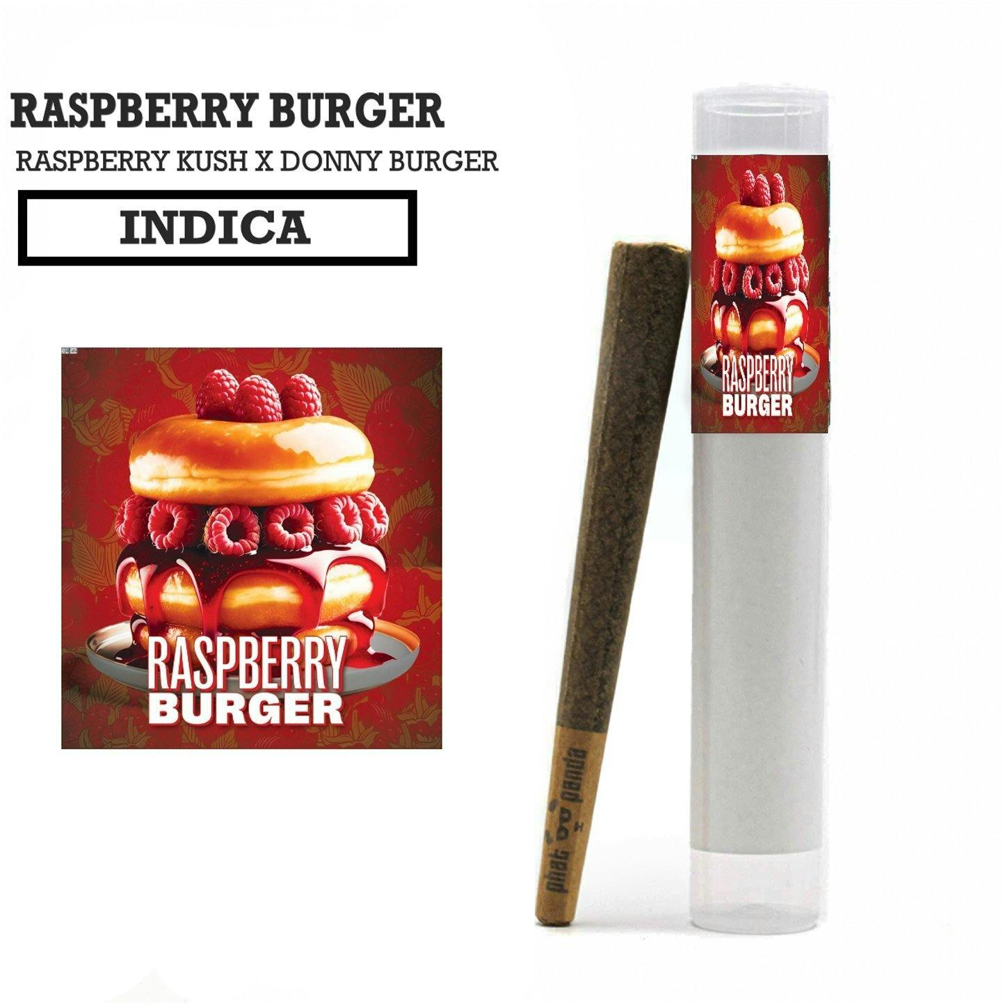 Raspberry Burger [1g] | Phat Panda - Platinum Pre Roll
