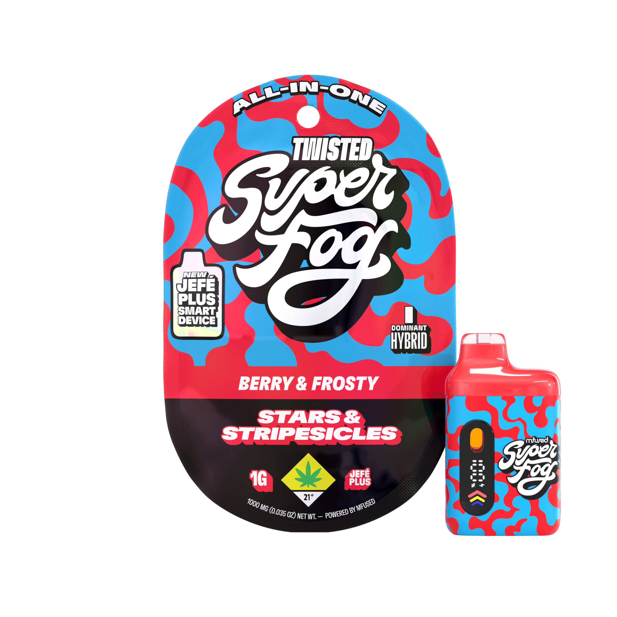 Stars & Stripesicles | TWISTED Liquid Diamonds Jefé 2 Disposable | 1g