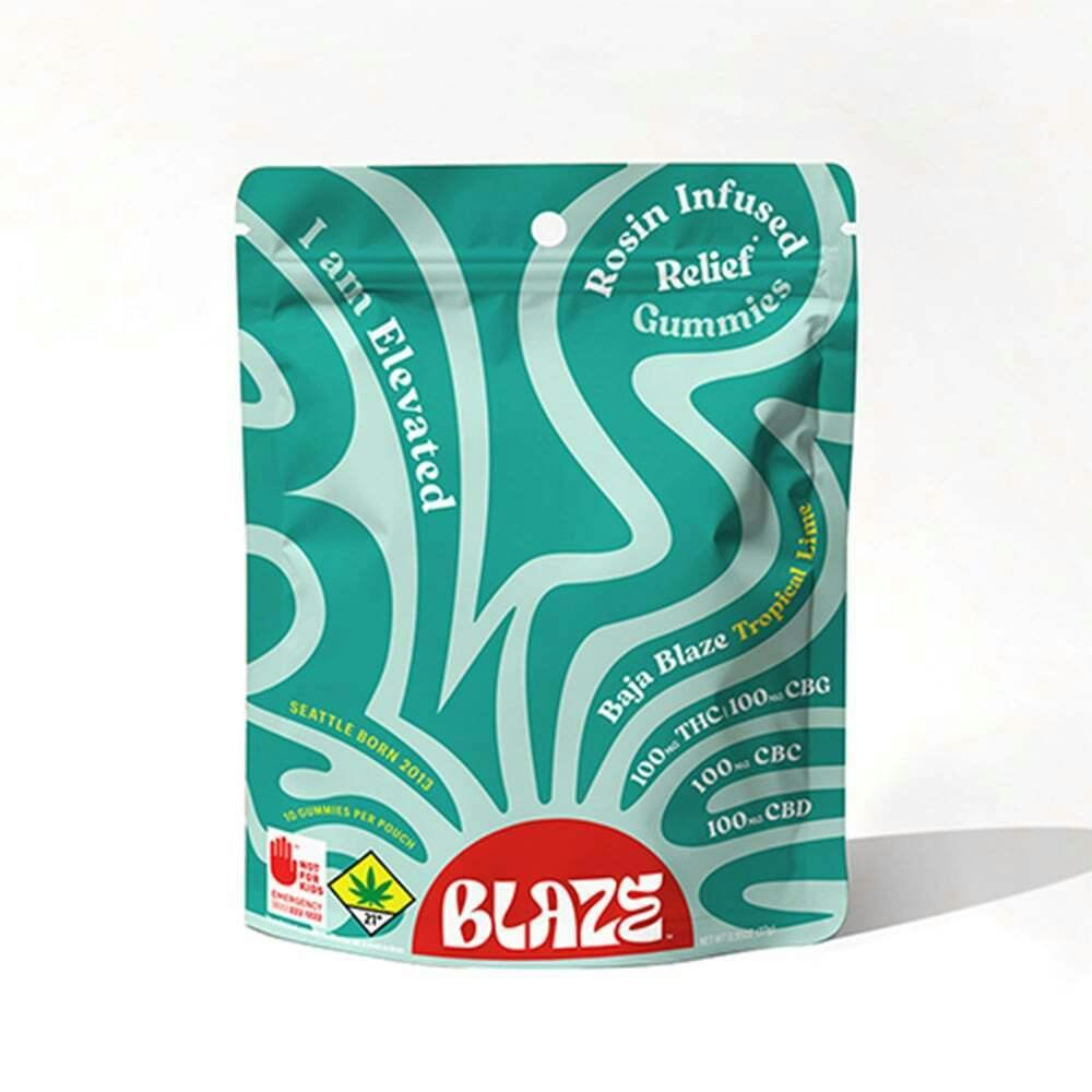 1:1:1:1 Baja Blaze [10pk] (100mg CBD/100mg THC/100mg CBG/100mg CBC) | Blaze - Rosin Gummies