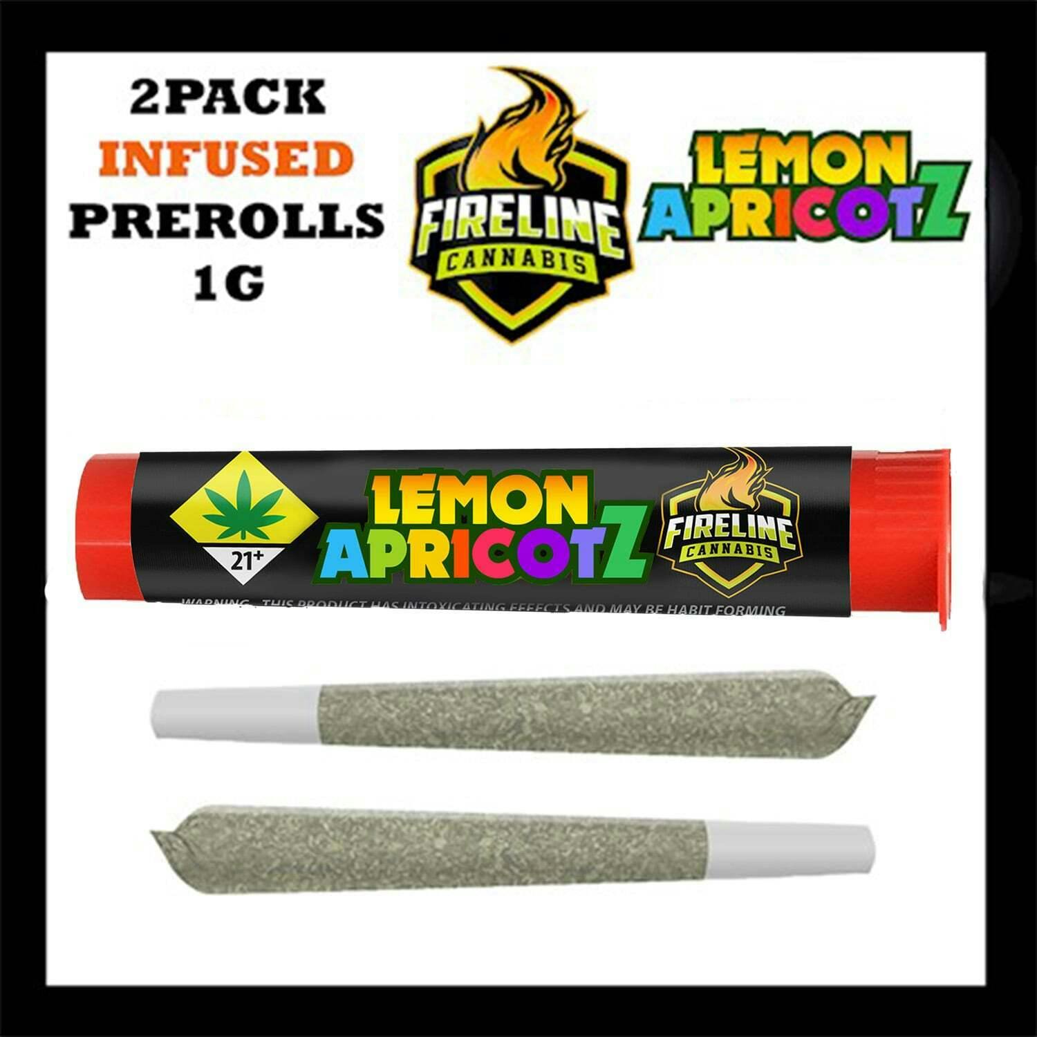 Lemon Apricotz [.5g] | Fireline - 2 Pack Infused Pre Roll