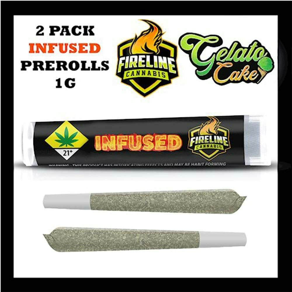 Gelato Cake [.5g] | Fireline - 2 Pack Infused Pre Roll