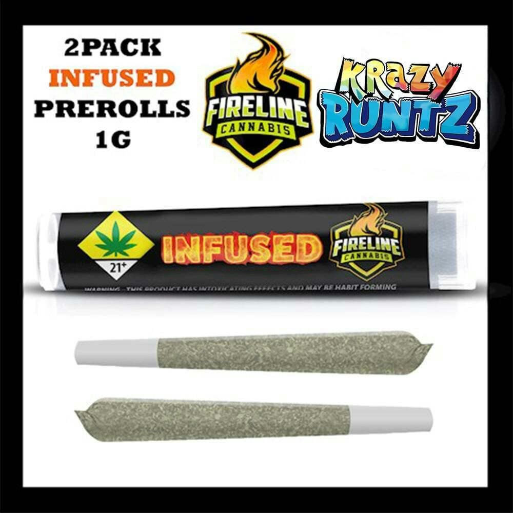 Krazy Runtz [.5g] | Fireline - 2 Pack Red Label Infused Pre Roll