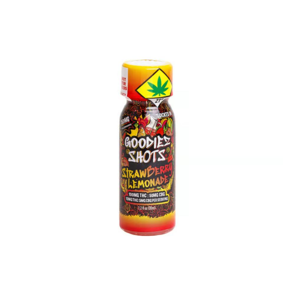2:1 Strawberry Lemonade [1.2oz] (100mg THC/50mg CBG) | Goodiez - Shot