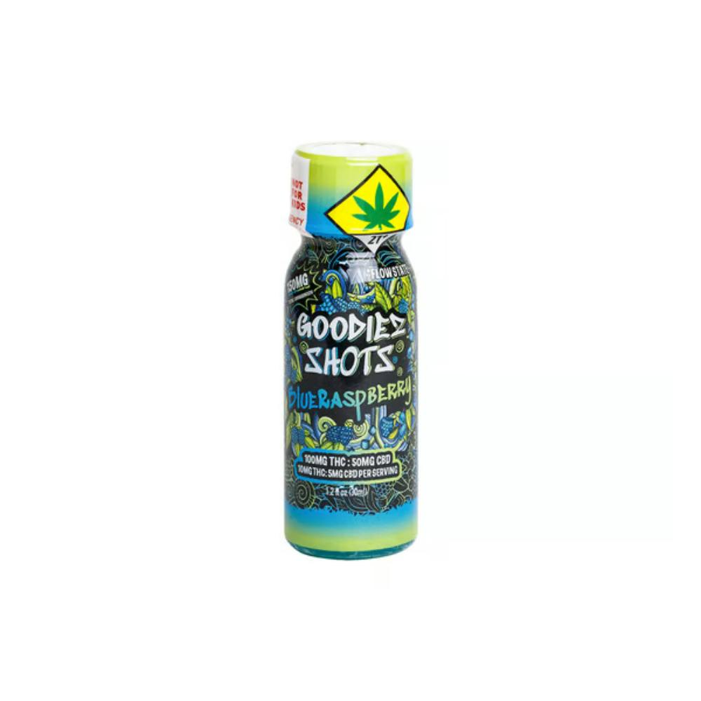 Blue Raspberry 2:1 [1.2oz] (100mg THC/50mg CBD) | Goodiez - Shot