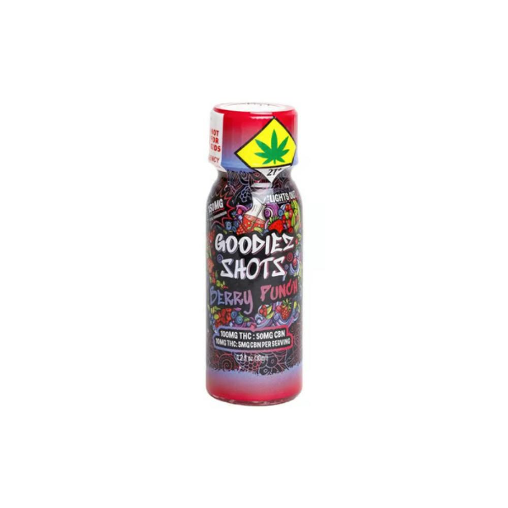 2:1 Berry Punch [1.2oz] (100mg THC/50mg CBN) | Goodiez - Shot