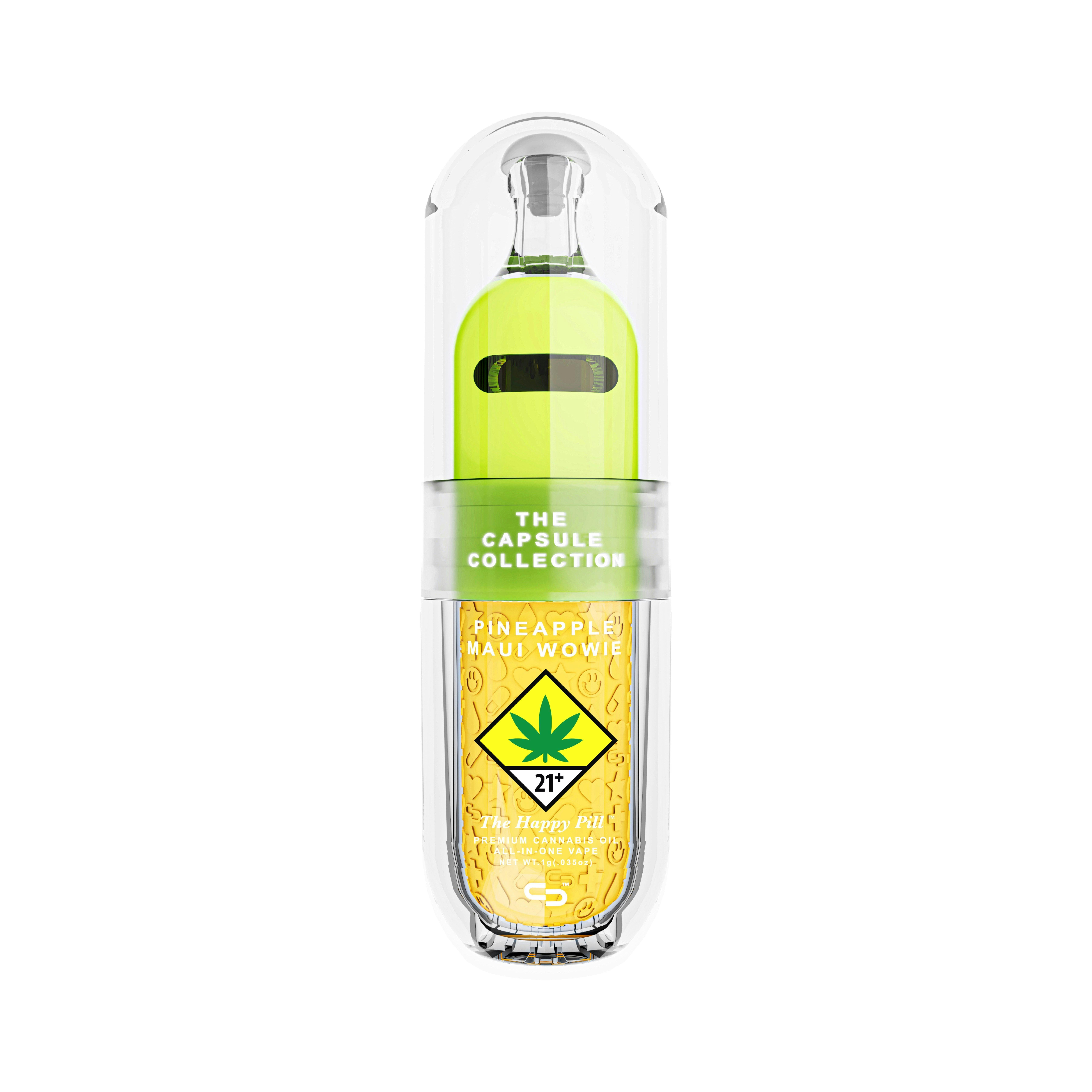 Pineapple Maui Wowie - 1G - AIO [1000mg] | The Capsule Collection - Happy Pill - AIO Pen