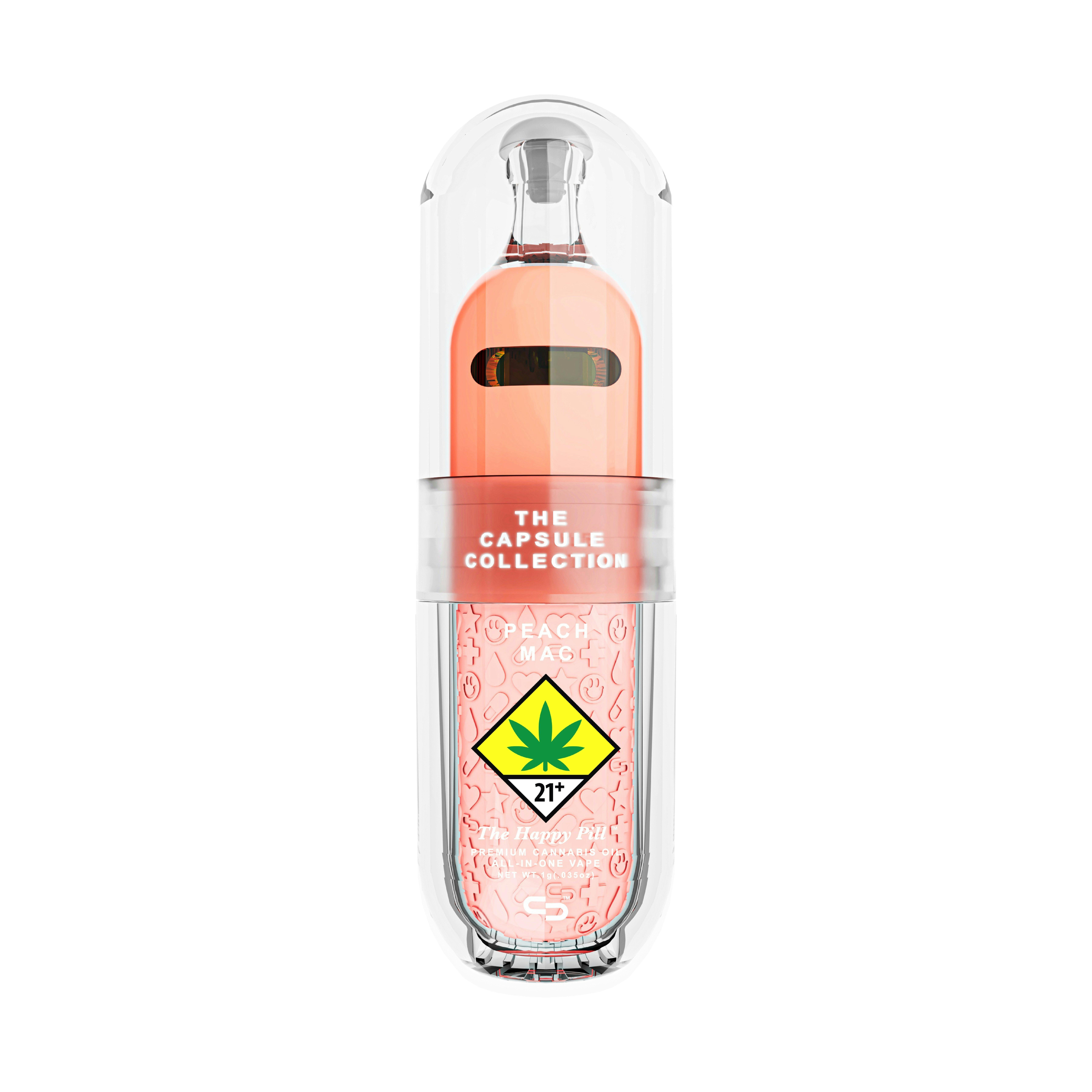 Peach Mac - 1G - AIO [1000mg] | The Capsule Collection - Happy Pill - AIO Pen
