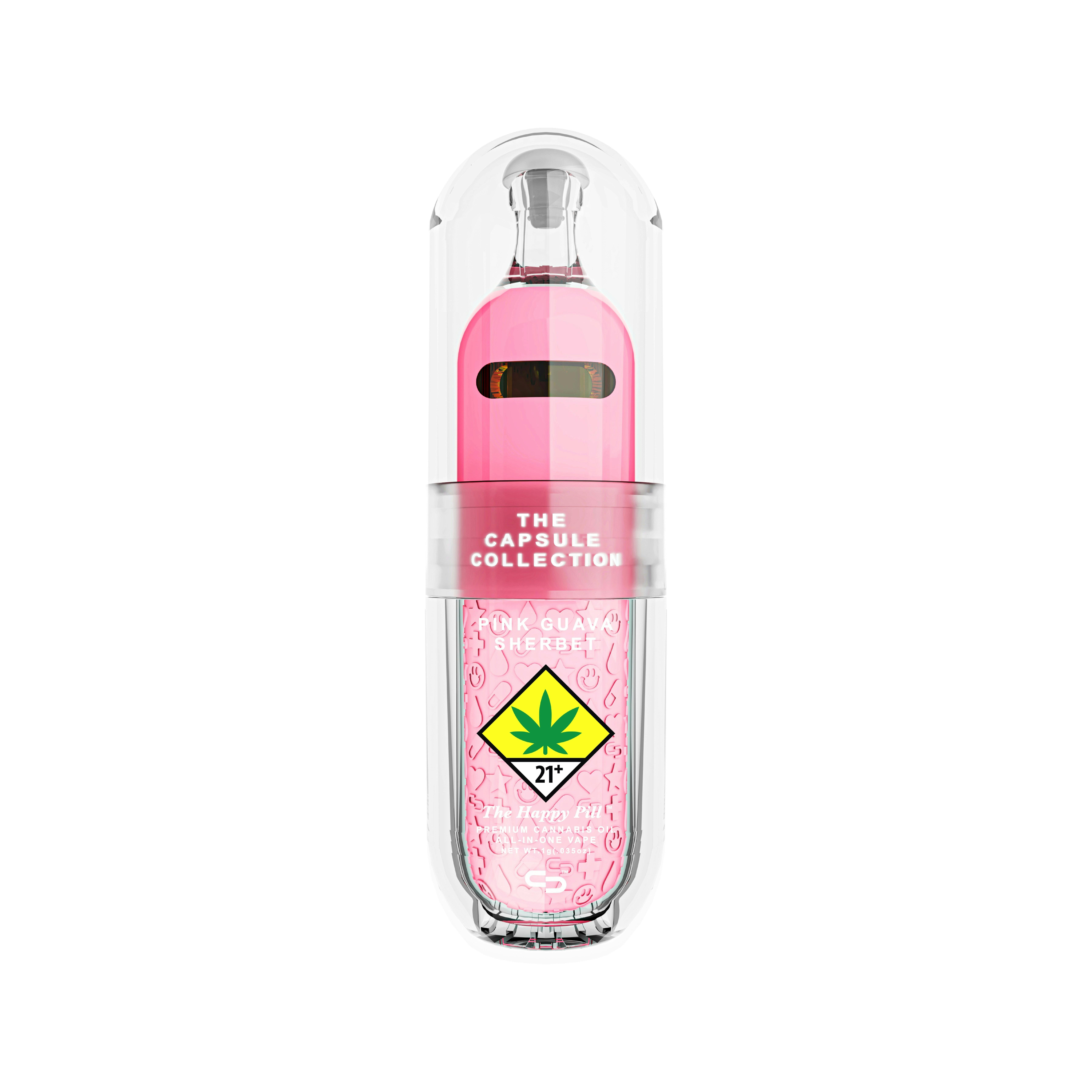 Pink Guava Sherbert - 1G - AIO [1000mg] | The Capsule Collection - Happy Pill - AIO Pen