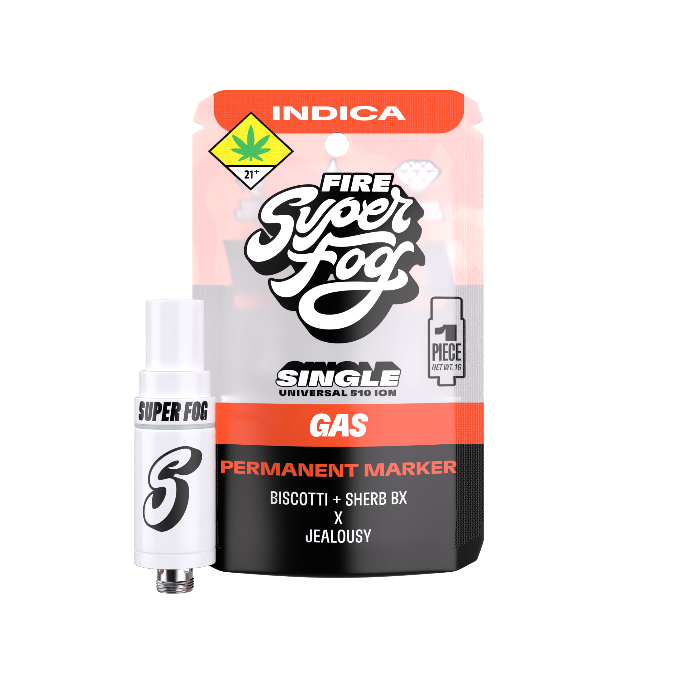 Permanent Marker | FIRE Ion Tank Cartridge | 1g by Super Fog by MFused