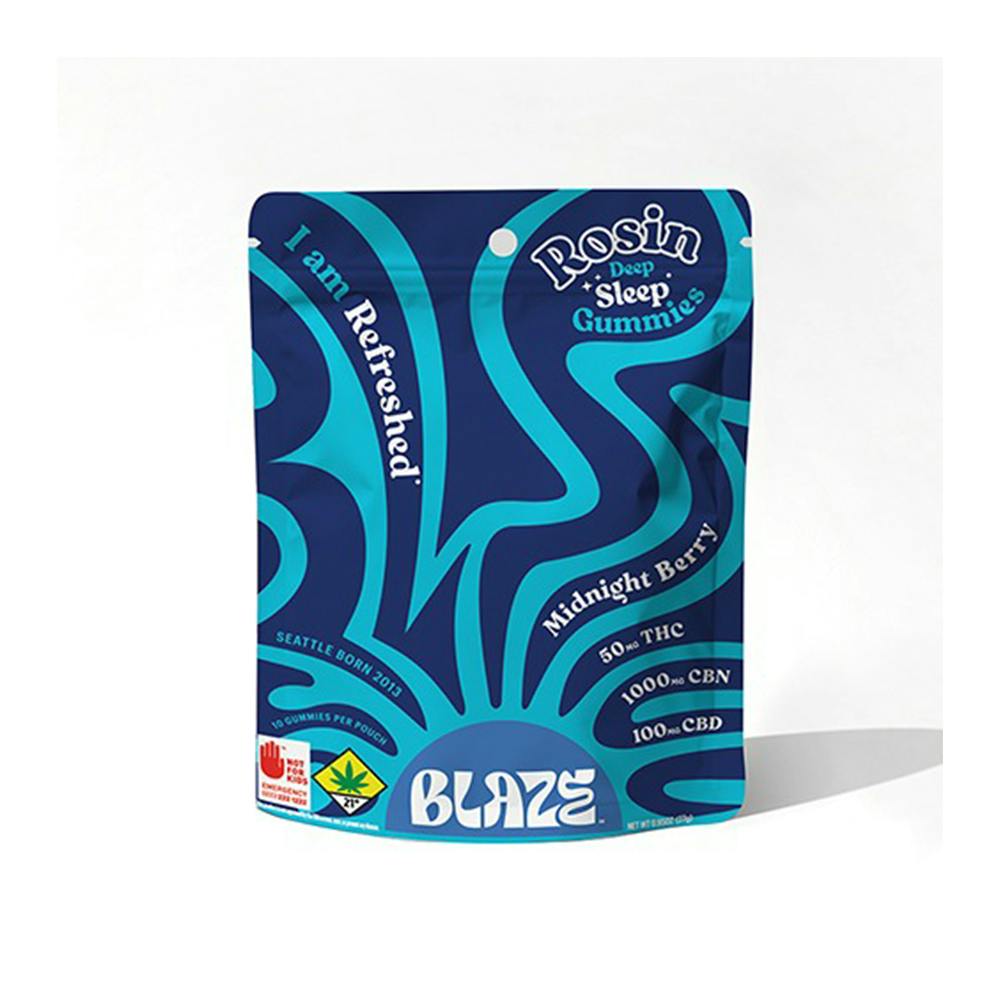 100:10:5 Midnight Berry [10pk] (1000mg CBN/100mg CBD/50mg THC) | Blaze - Rosin Gummies
