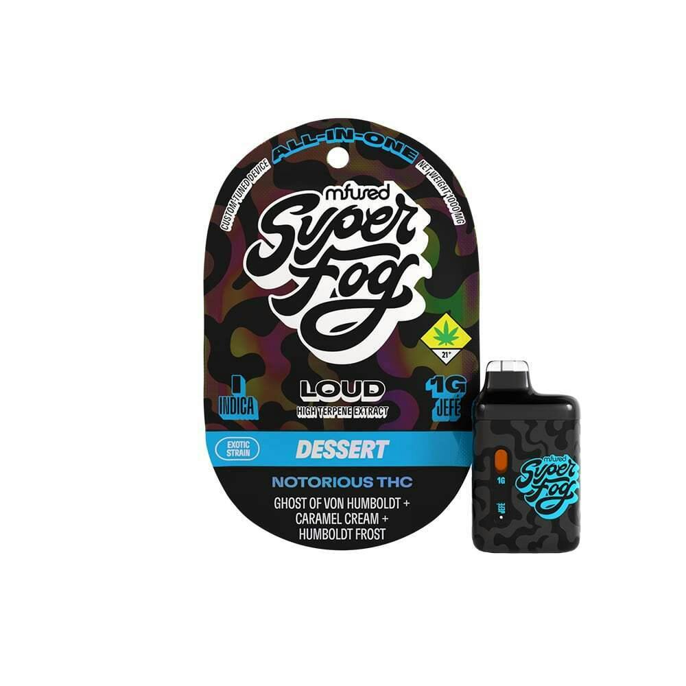 Notorious THC [1000mg] | Mfused - Super Fog - LOUD High Terpene Extract Jefé Disposable