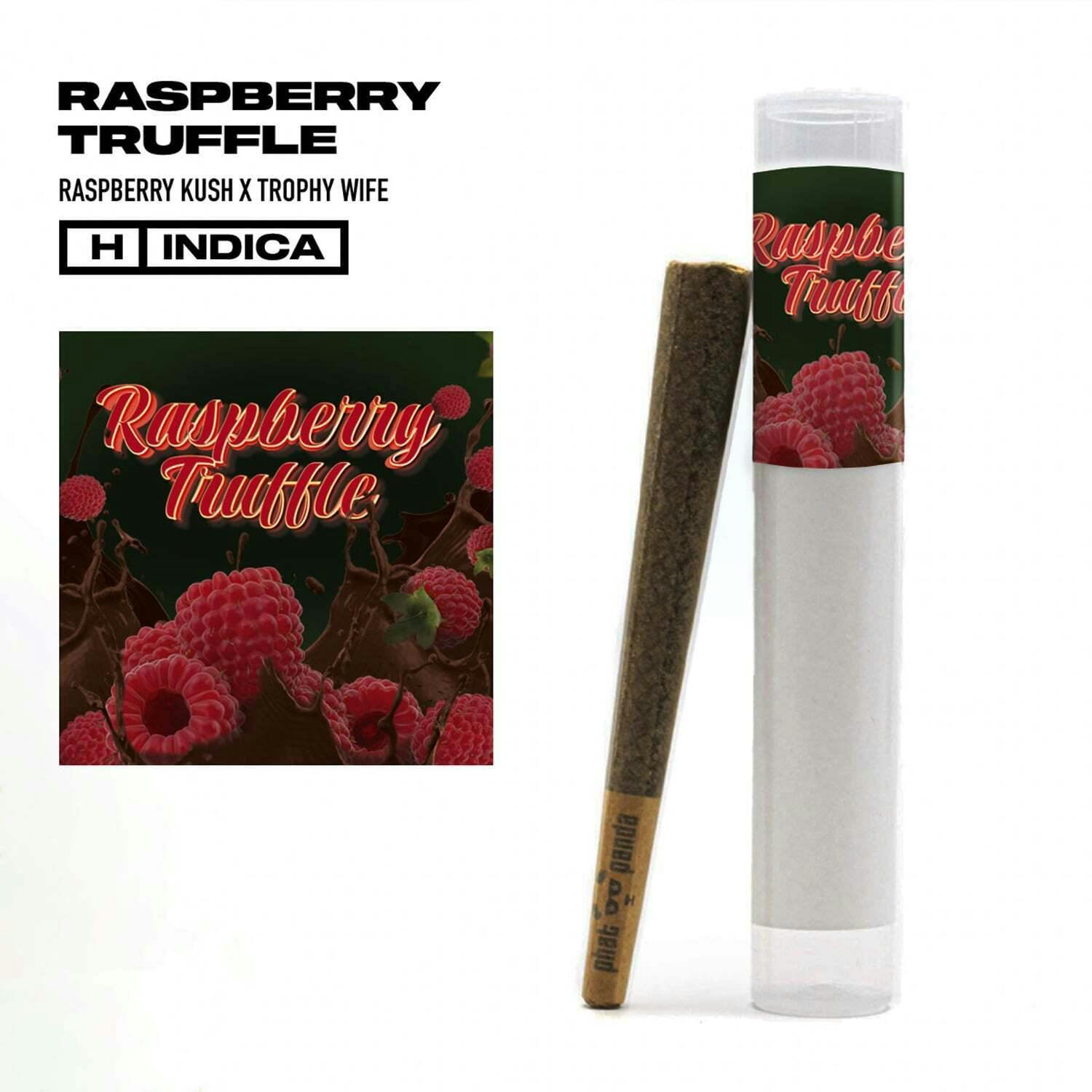 Raspberry Truffle [1g] | Phat Panda - Platinum Pre Roll