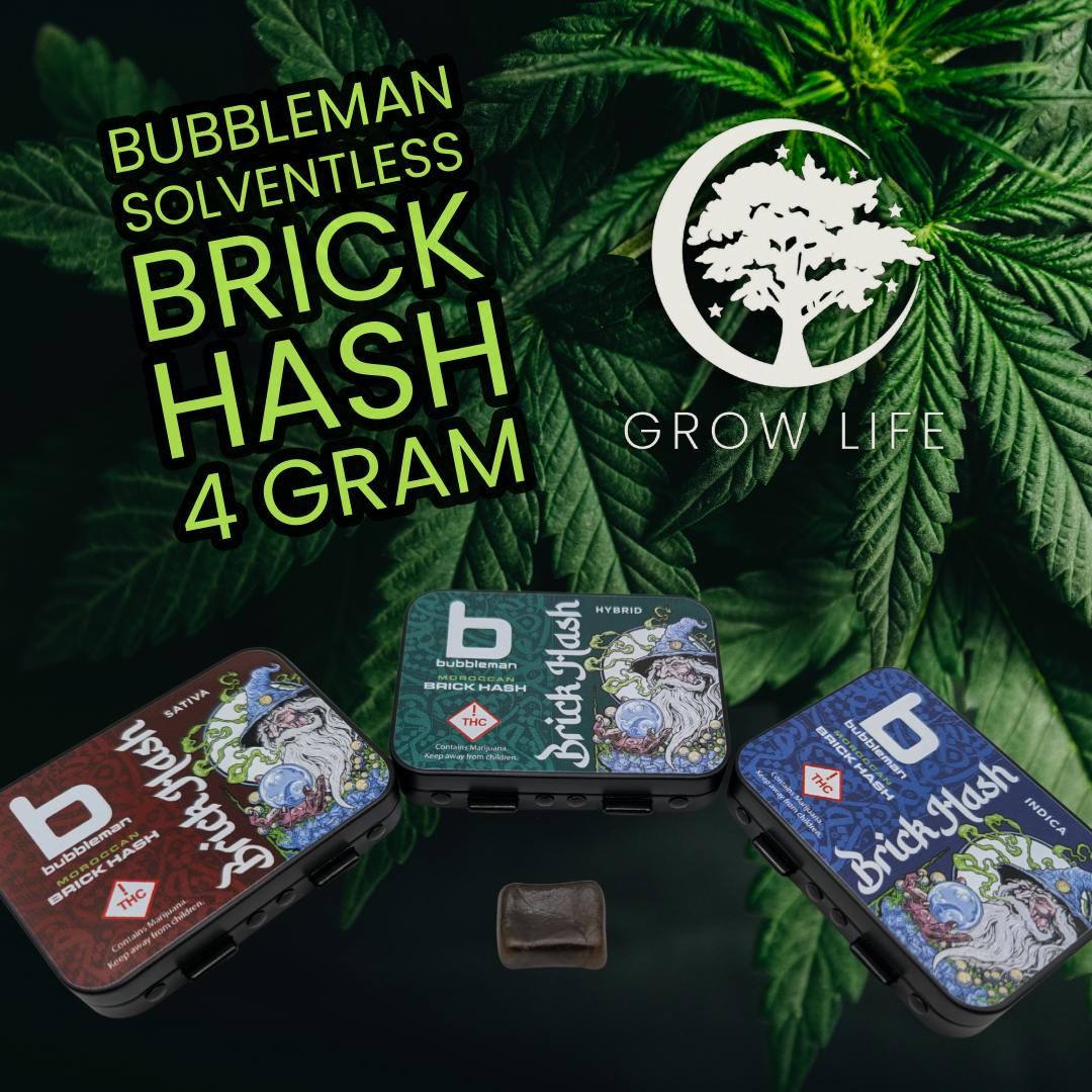 Bubbleman Old School Brick Hash Sativa 4g