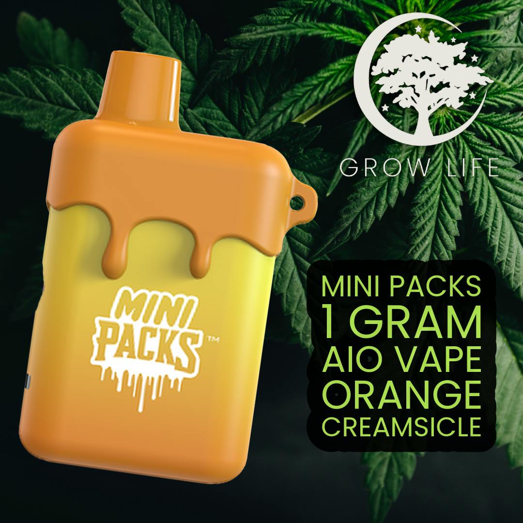 Packspods Mini Live Resin Vape Orange Creamsicle (H) 1g (REC)