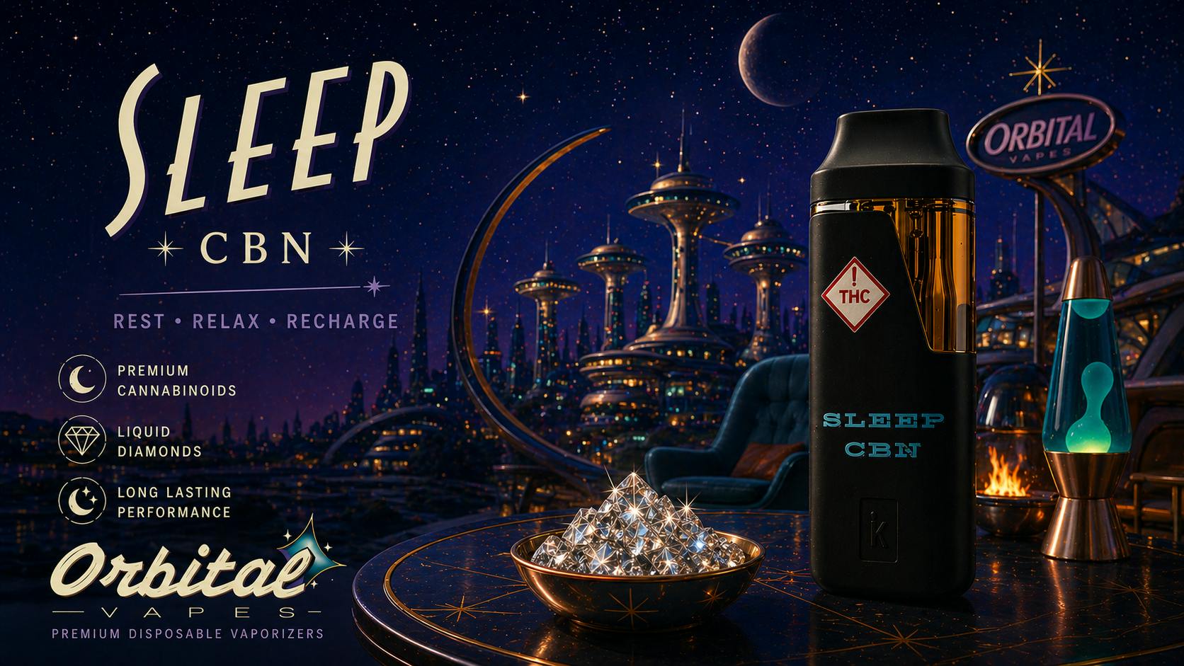 Orbital Liquid Diamond AIO Sleep w/ CBN 1g (REC)