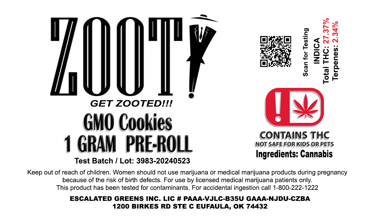 TrippySicle - Zooty 1g Preroll
