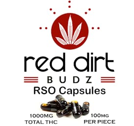 RSO Capsules | 1000mg | Red Dirt Budz