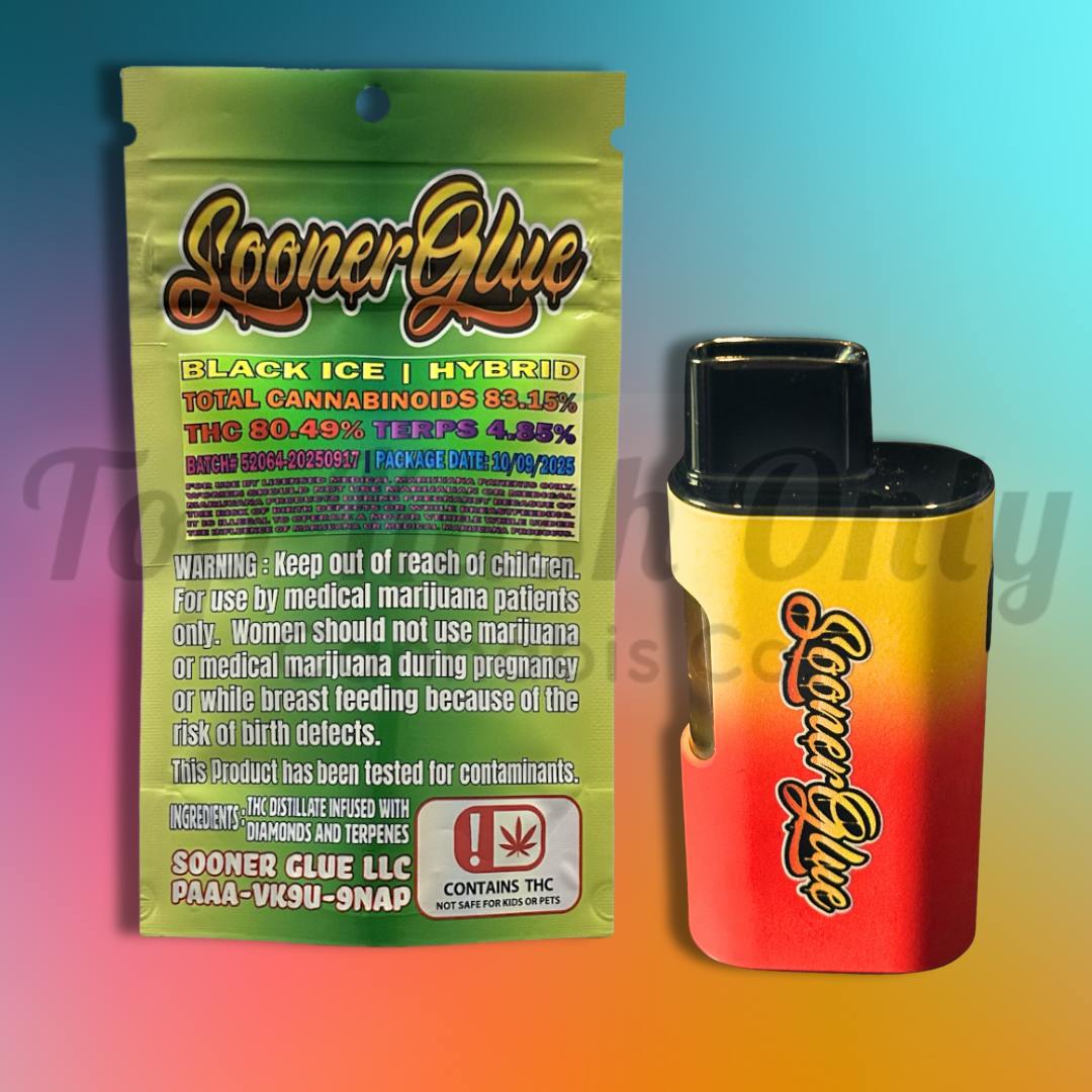 3g Disposable Liquid Diamond Cartridge - Black Ice | Indica Hybrid - 3g