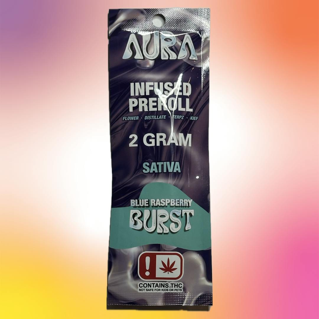 Blue Raspberry Burst - 2 gram Infused Pre roll
