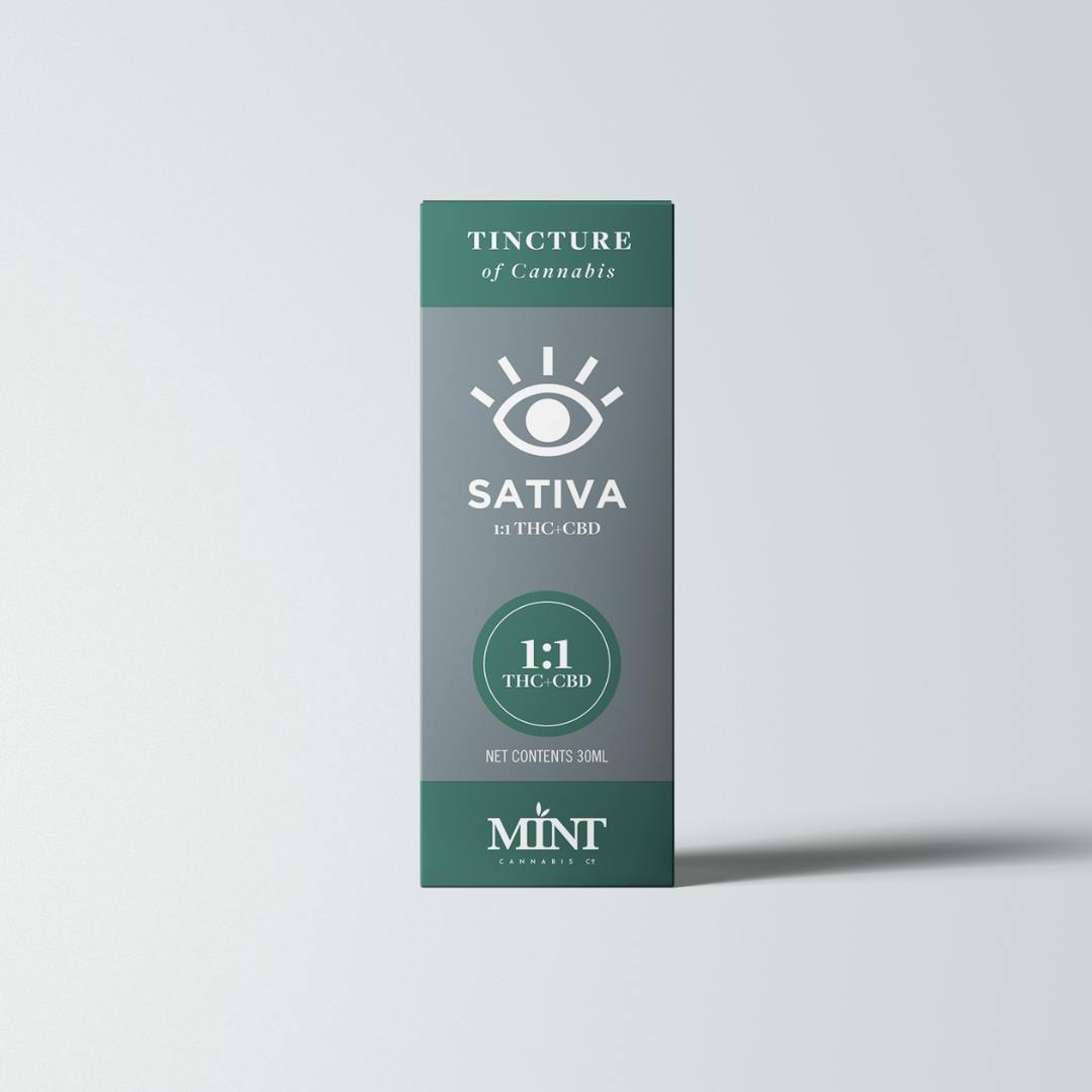 Tincture - 1:1 Sativa + CBD - Mint Co.