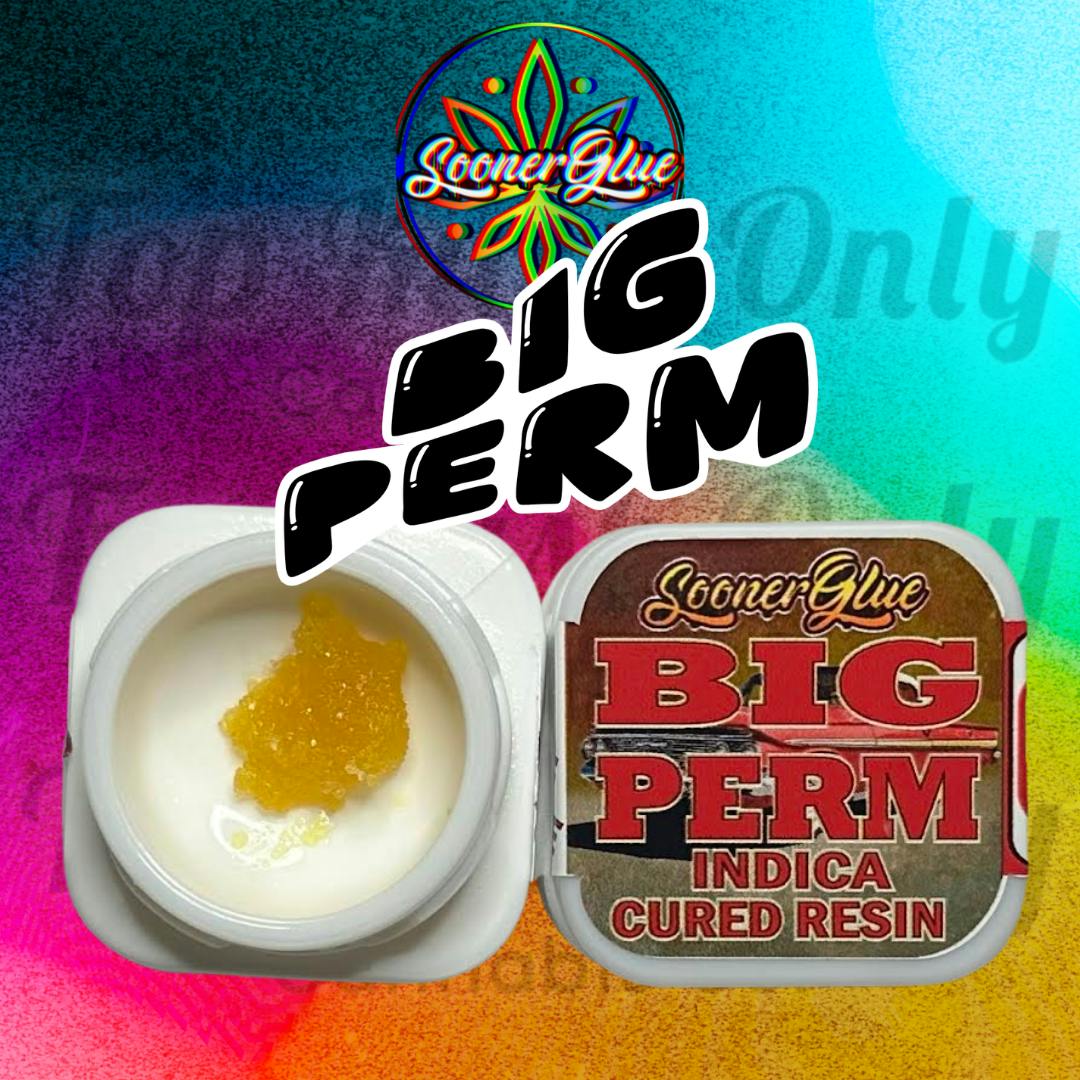 Sooner Glue - 1g Extract Cured Resin - Big Perm | Indica