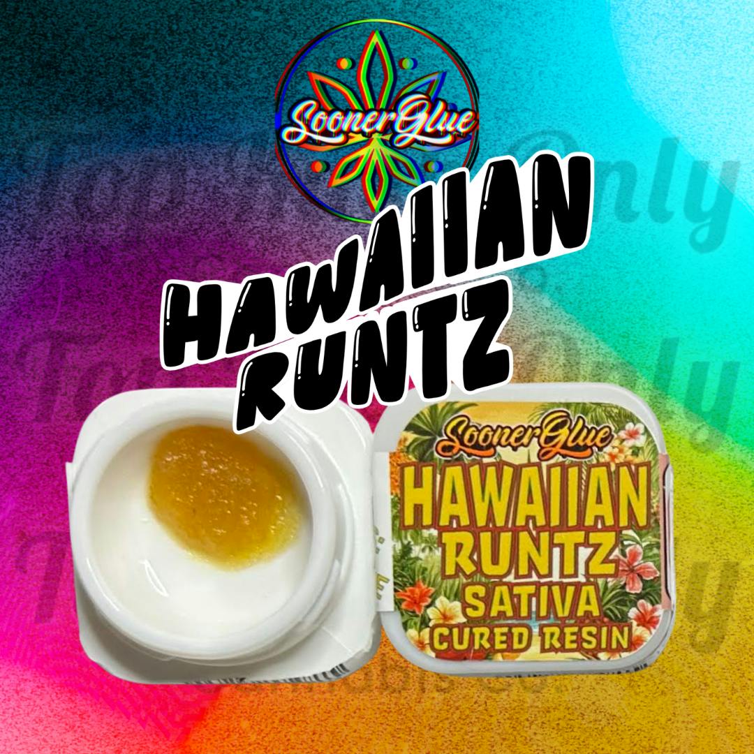 Hawaiia Runtz 1g Cured Resin by Sooner Glue