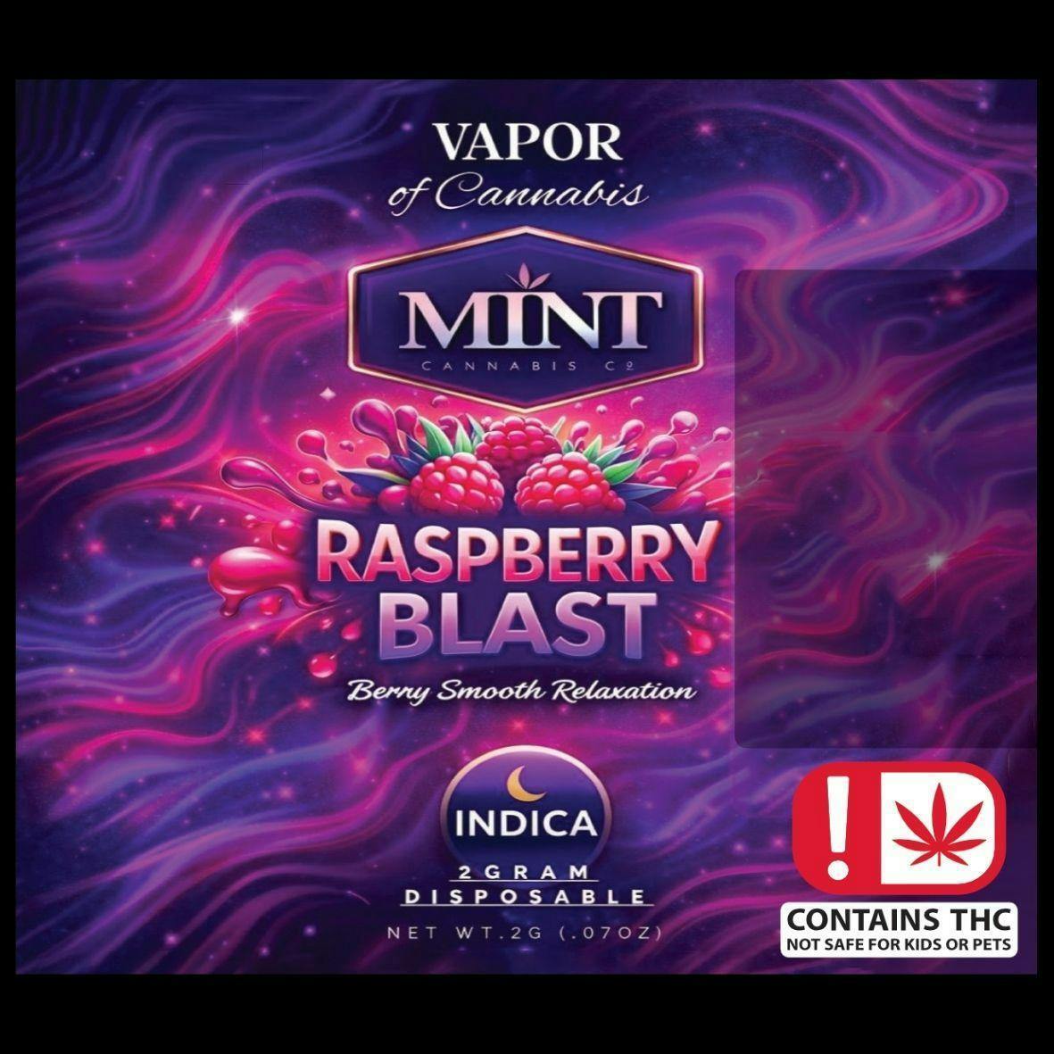 Mint - 2 Gram Disposable - Raspberry Kush