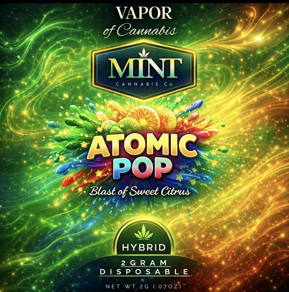 Mint - 2 Gram Disposable - Atomic Pop