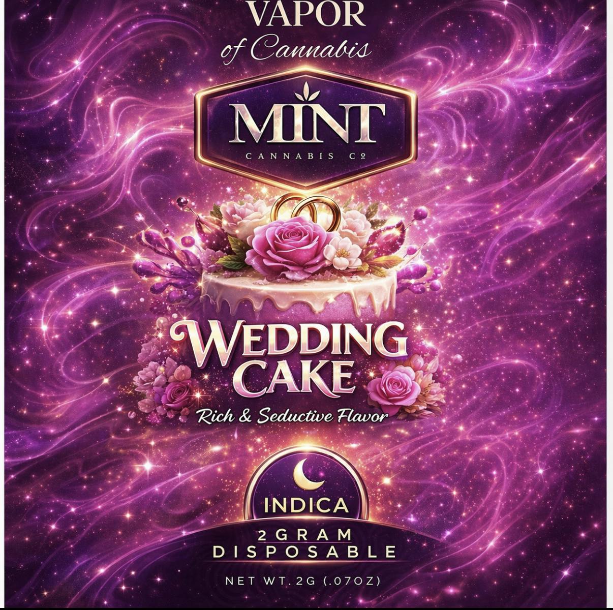 Mint - 2 Gram Disposable - Wedding Cake